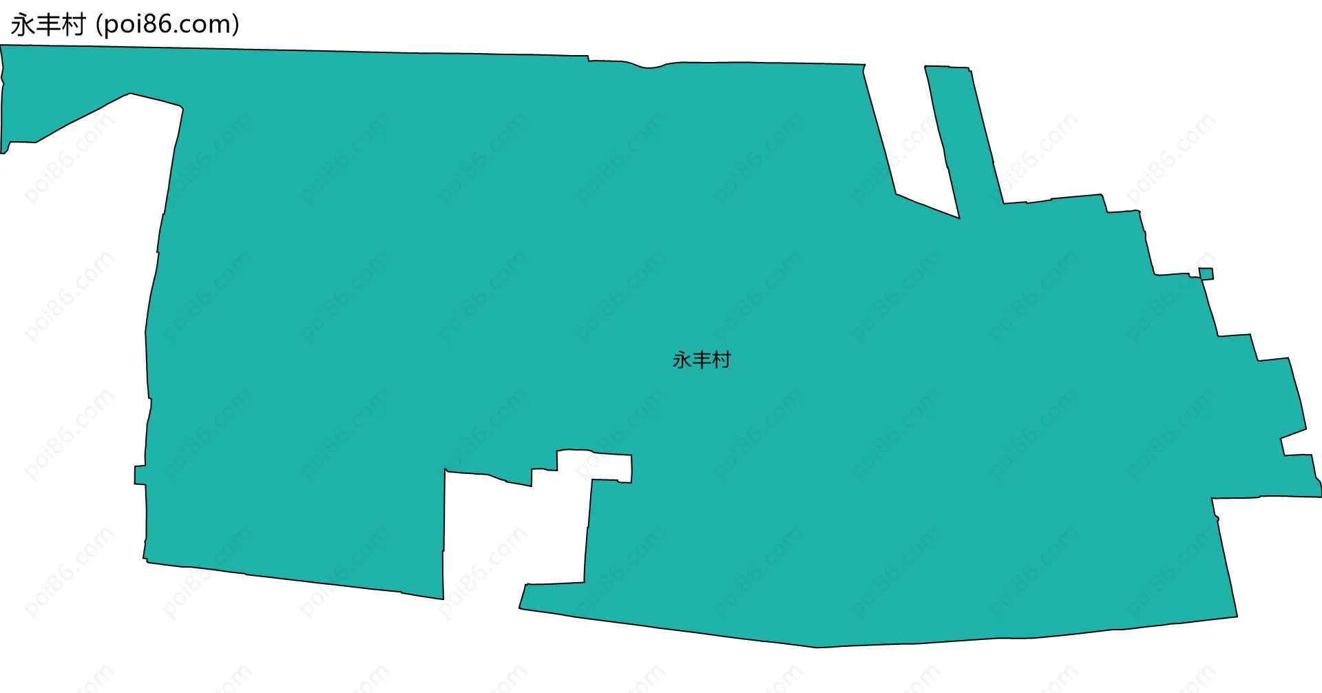 永丰村边界地图
