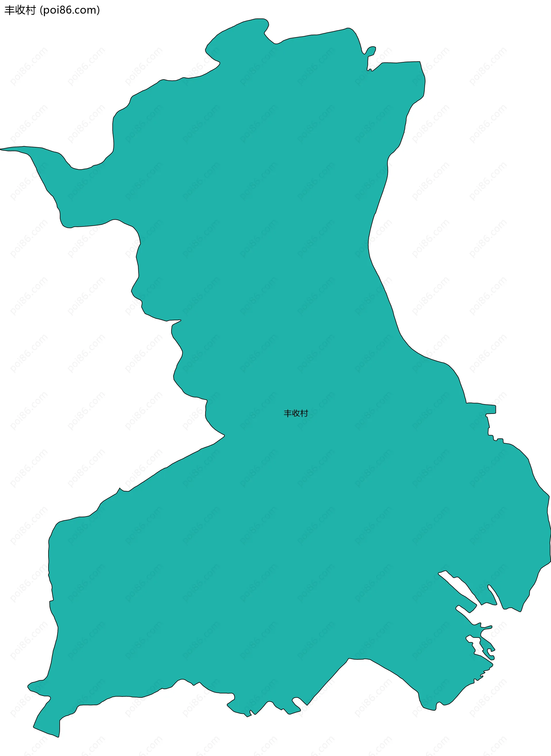 丰收村边界地图