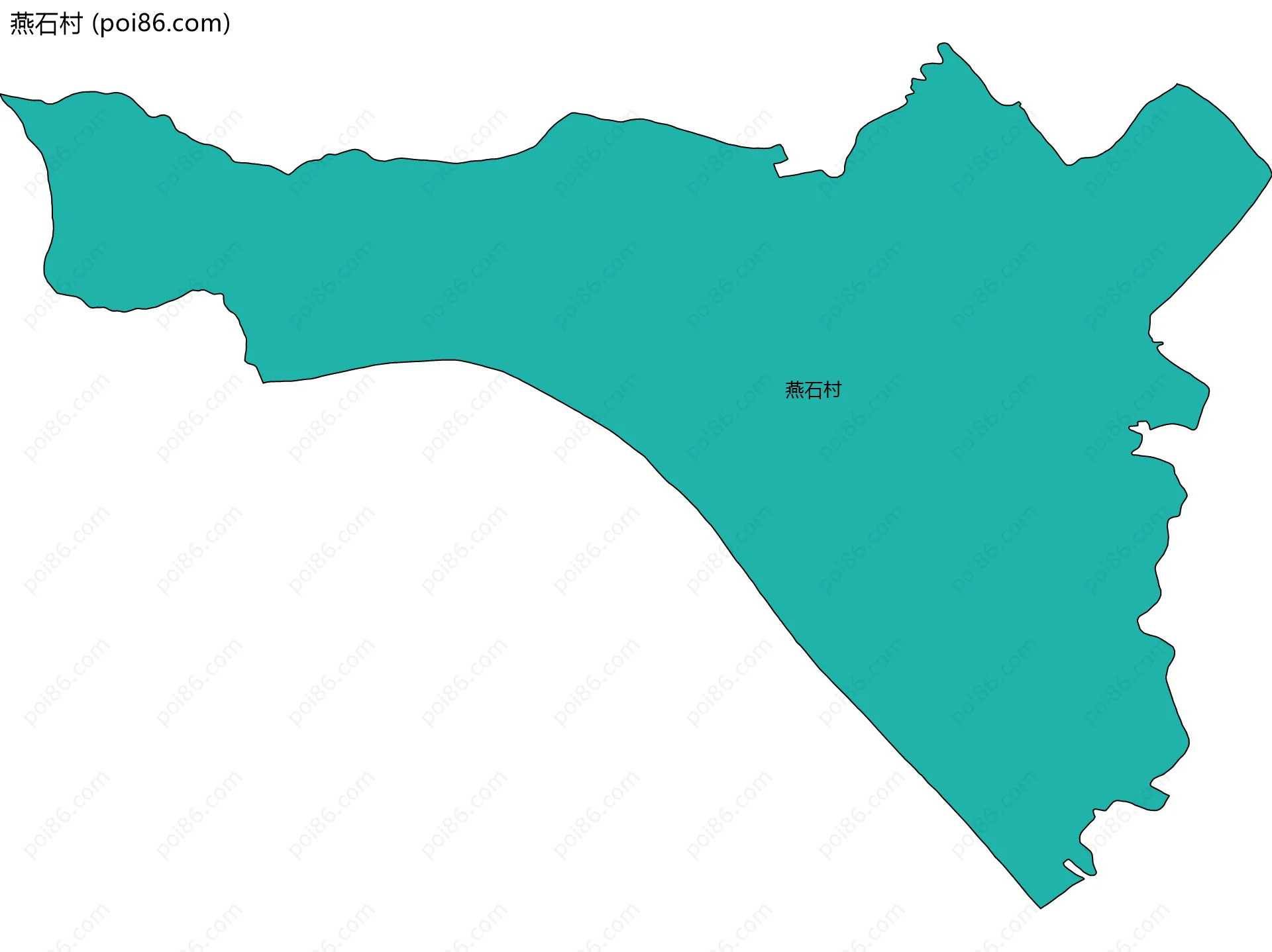 燕石村边界地图