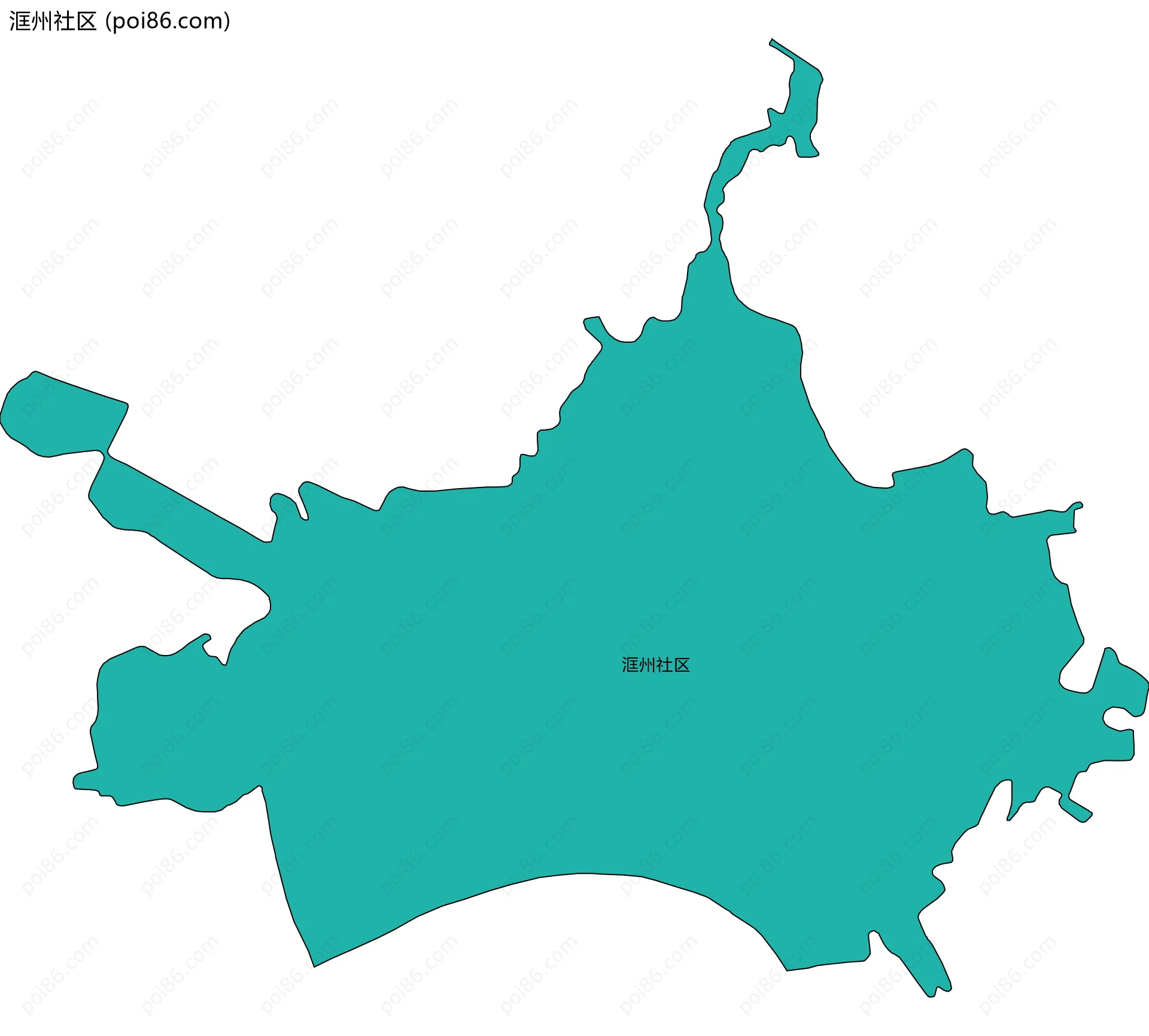 洭州社区边界地图