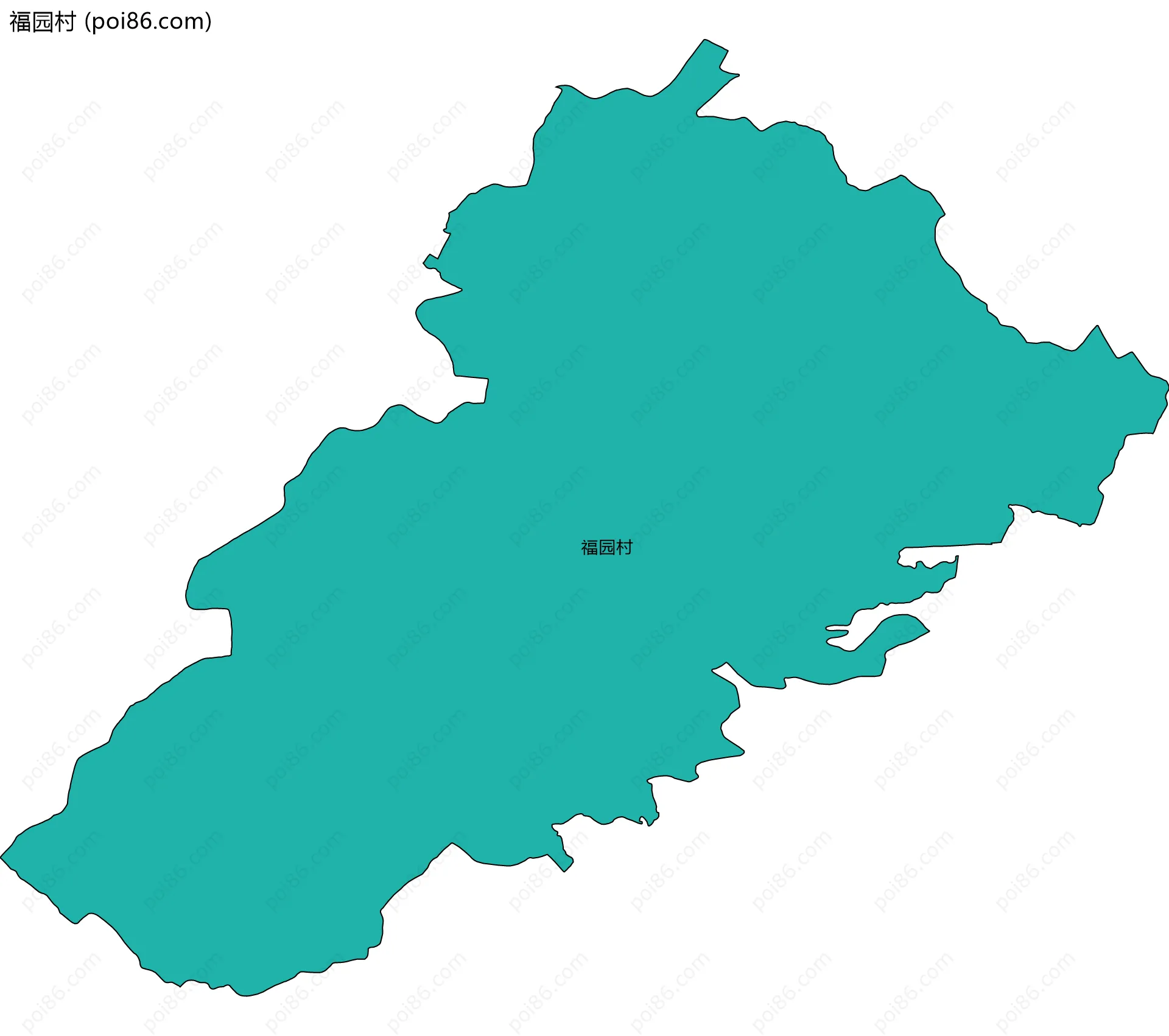 福园村边界地图