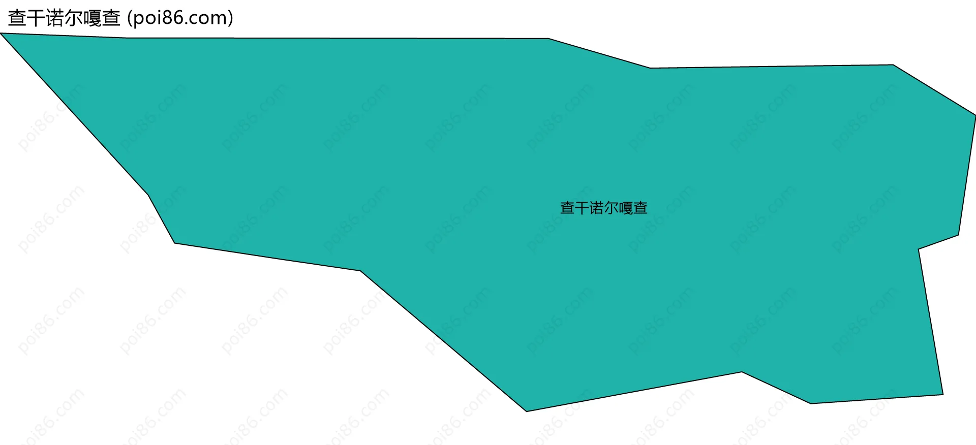 查干诺尔嘎查边界地图