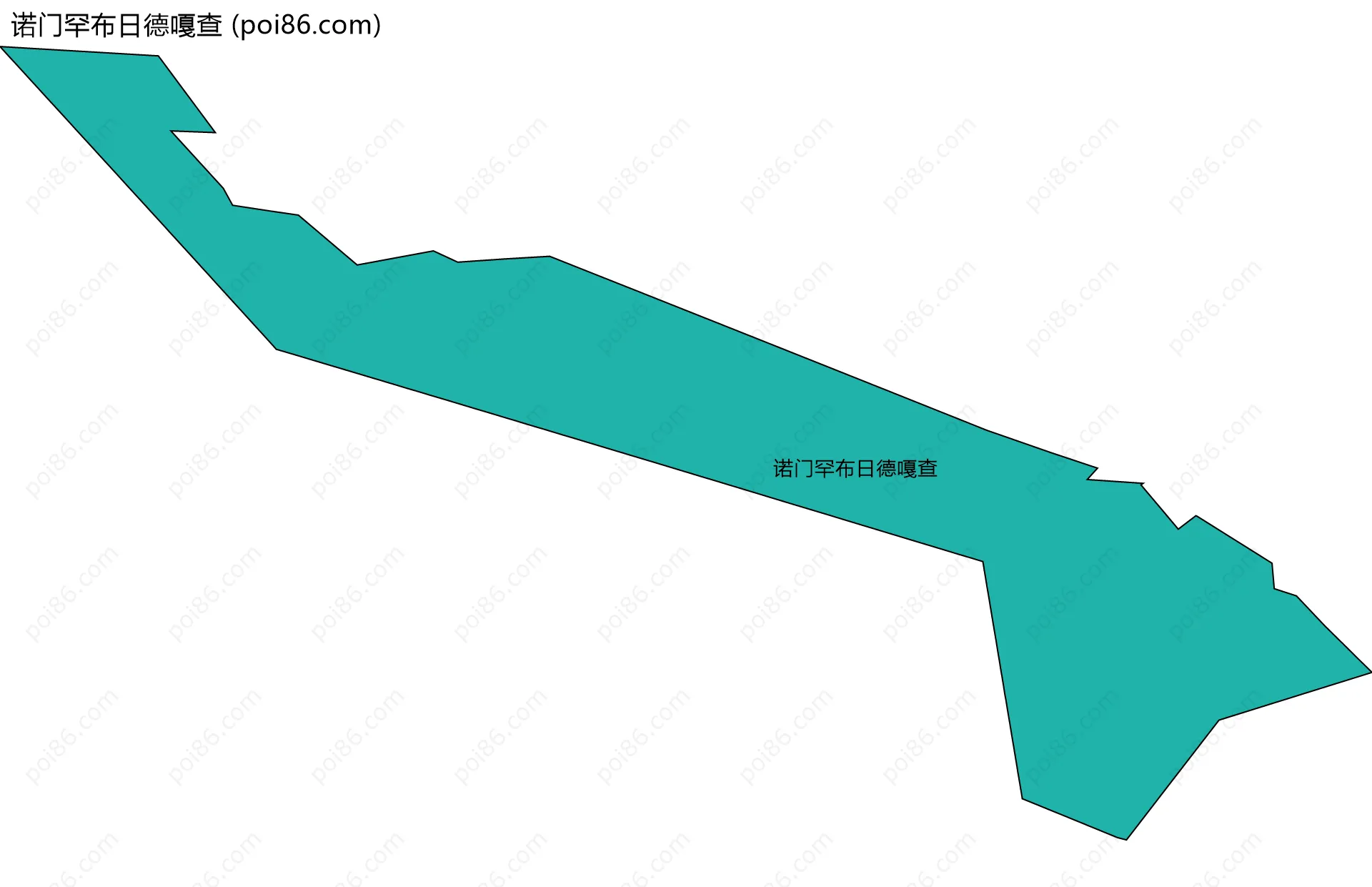 诺门罕布日德嘎查边界地图