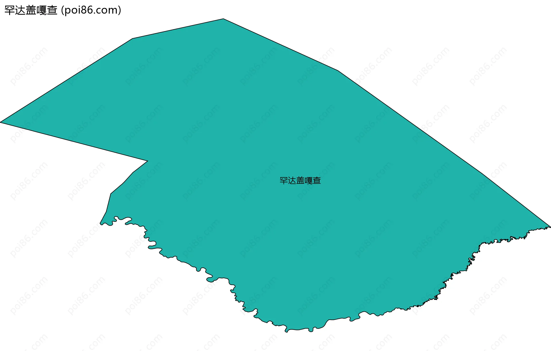 罕达盖嘎查边界地图