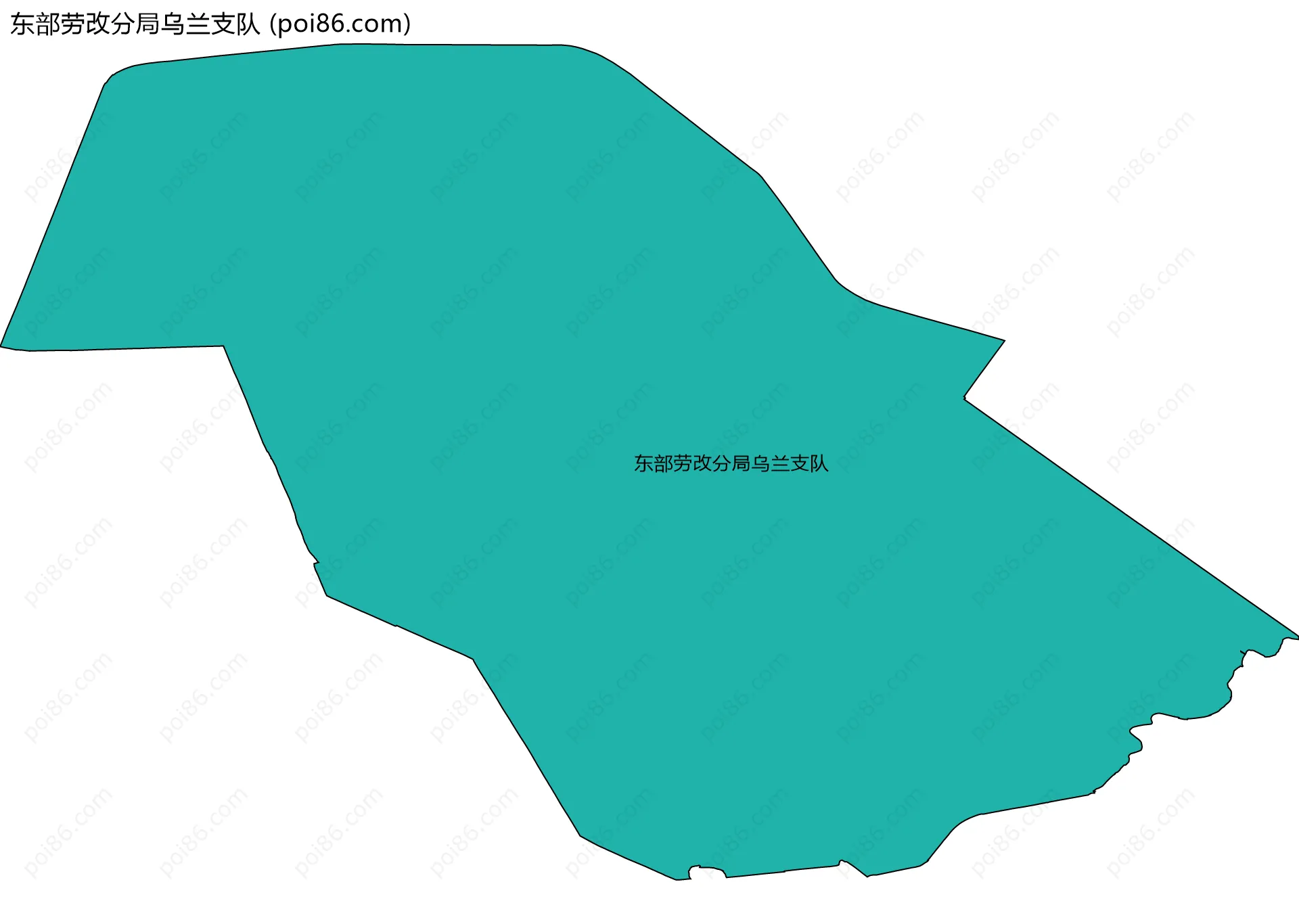 东部劳改分局乌兰支队边界地图