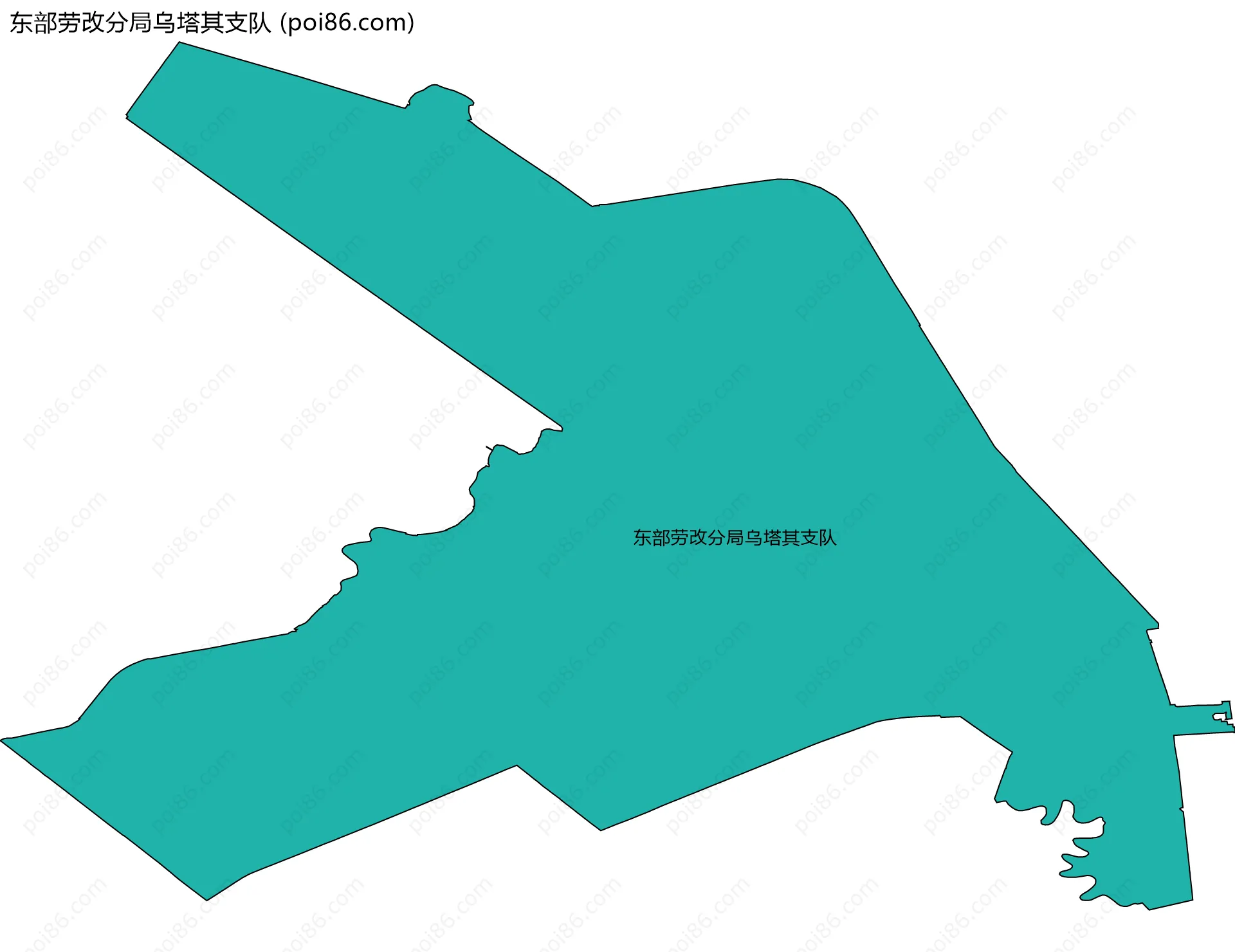 东部劳改分局乌塔其支队边界地图