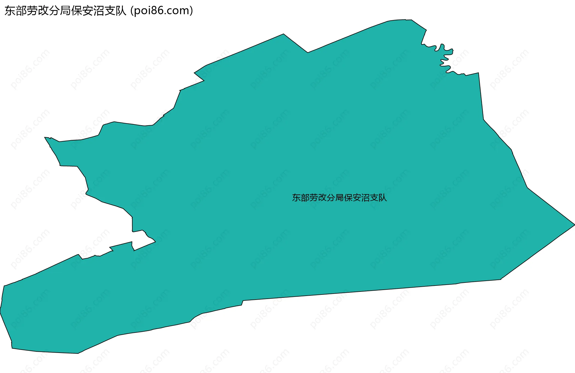 东部劳改分局保安沼支队边界地图