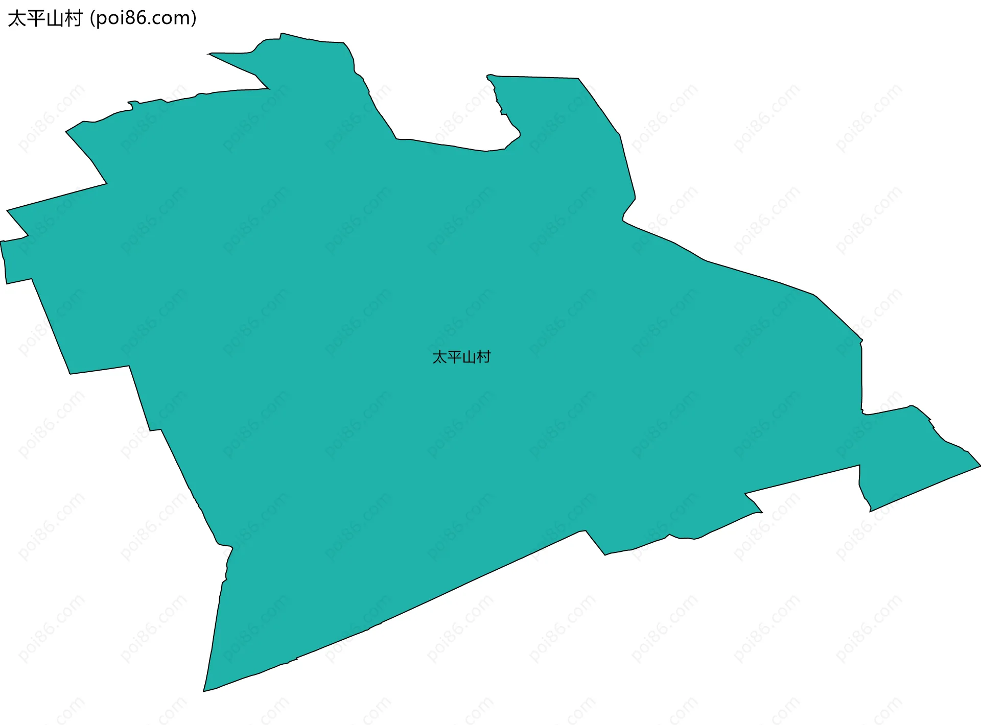 太平山村边界地图