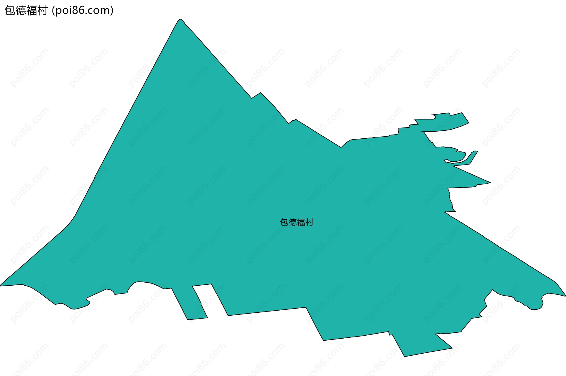 包德福村边界地图