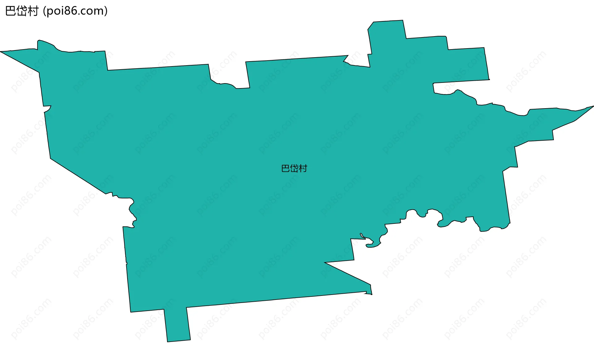 巴岱村边界地图