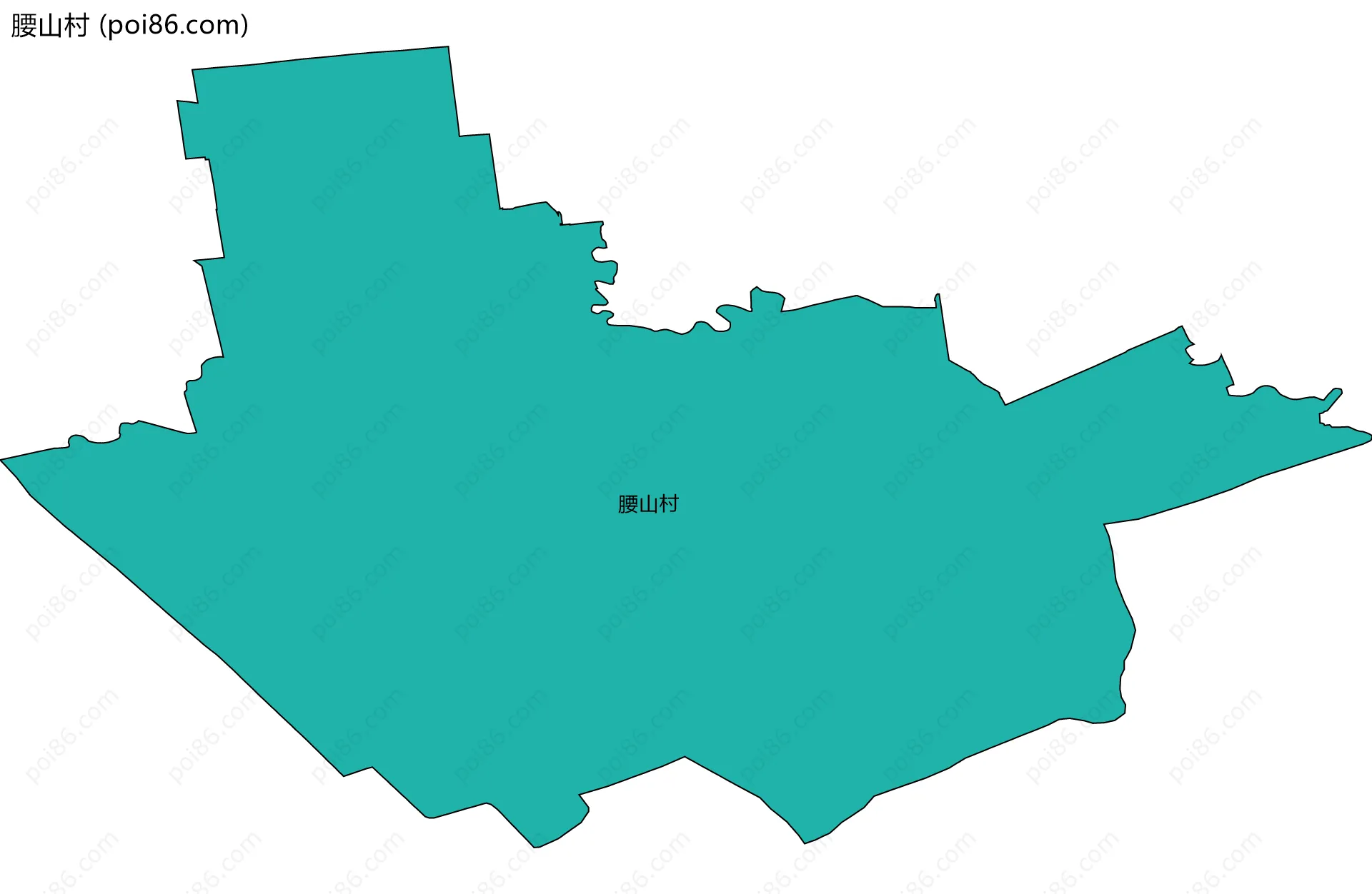腰山村边界地图