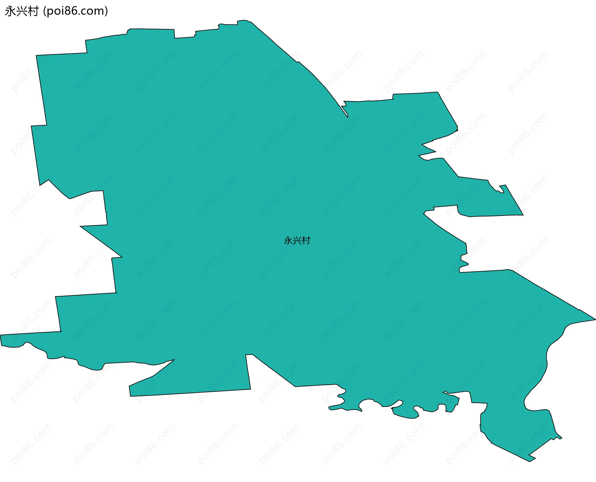 永兴村边界地图