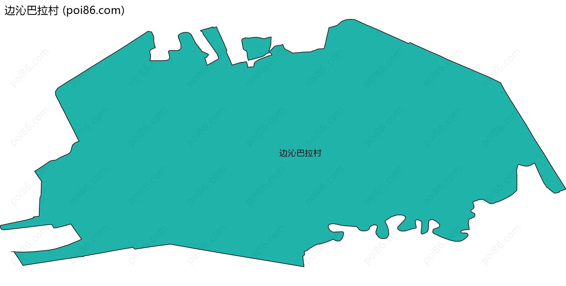 边沁巴拉村边界地图