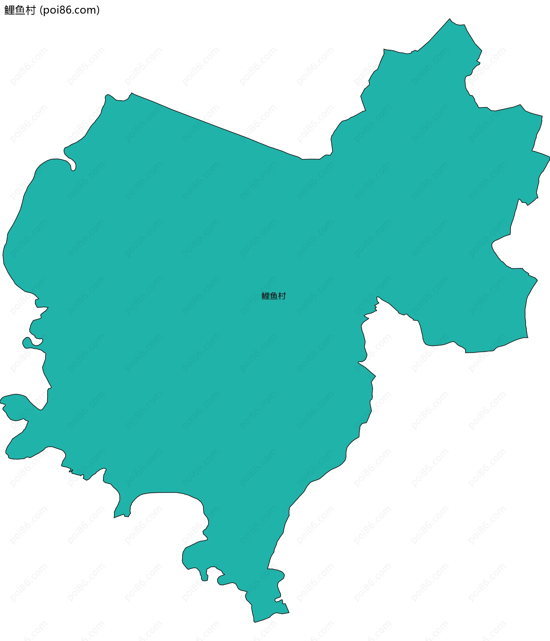 鲤鱼村边界地图