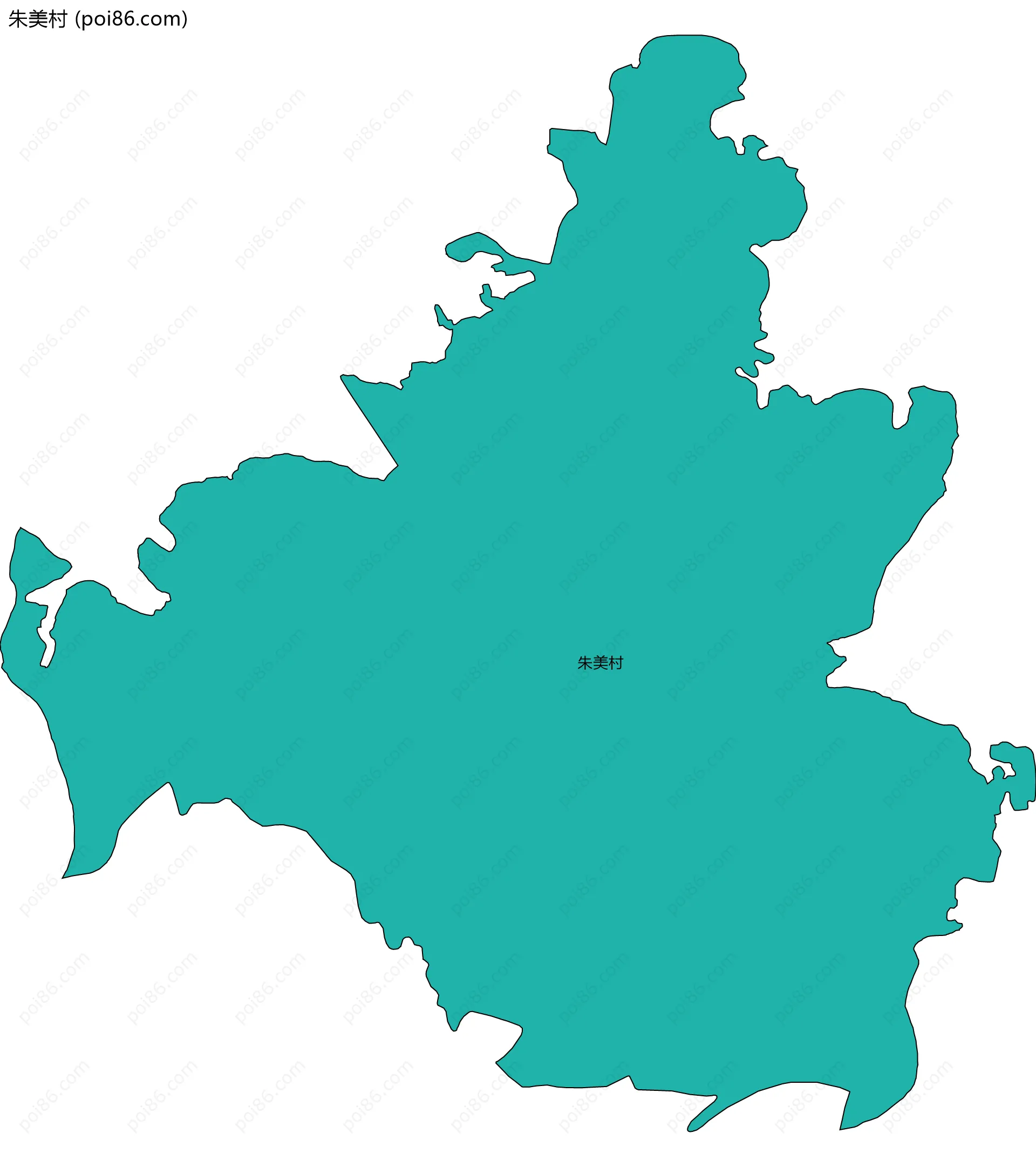 朱美村边界地图