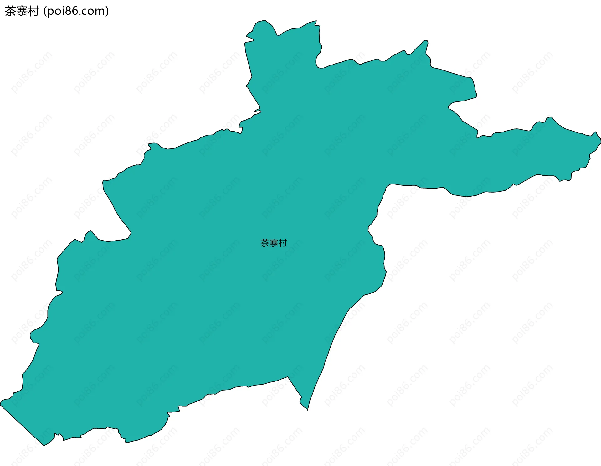 茶寨村边界地图
