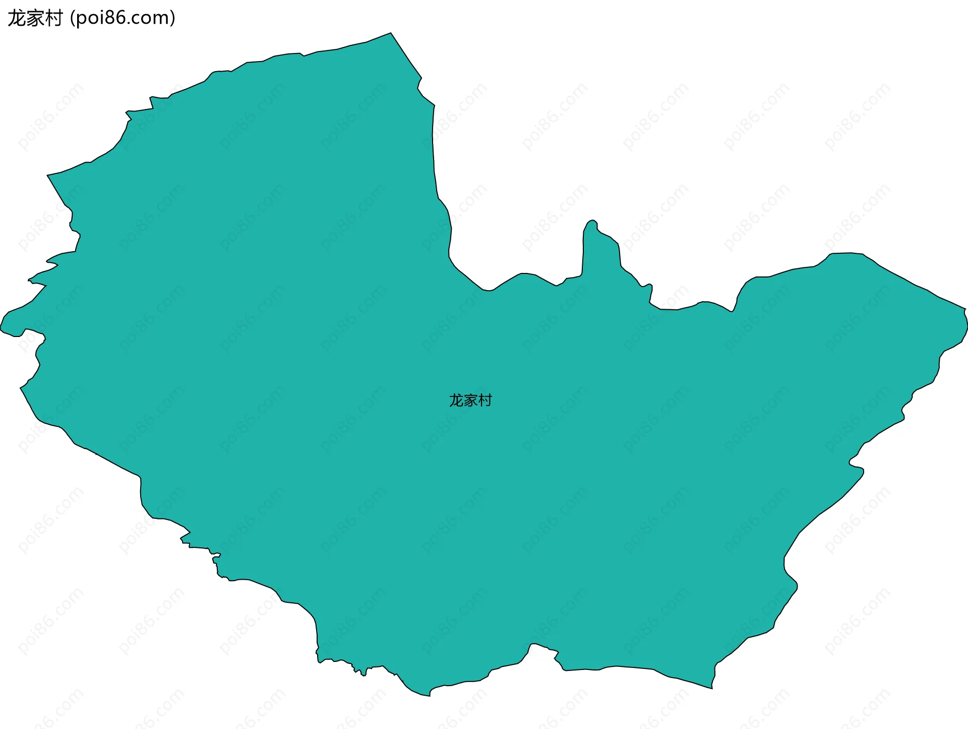 龙家村边界地图
