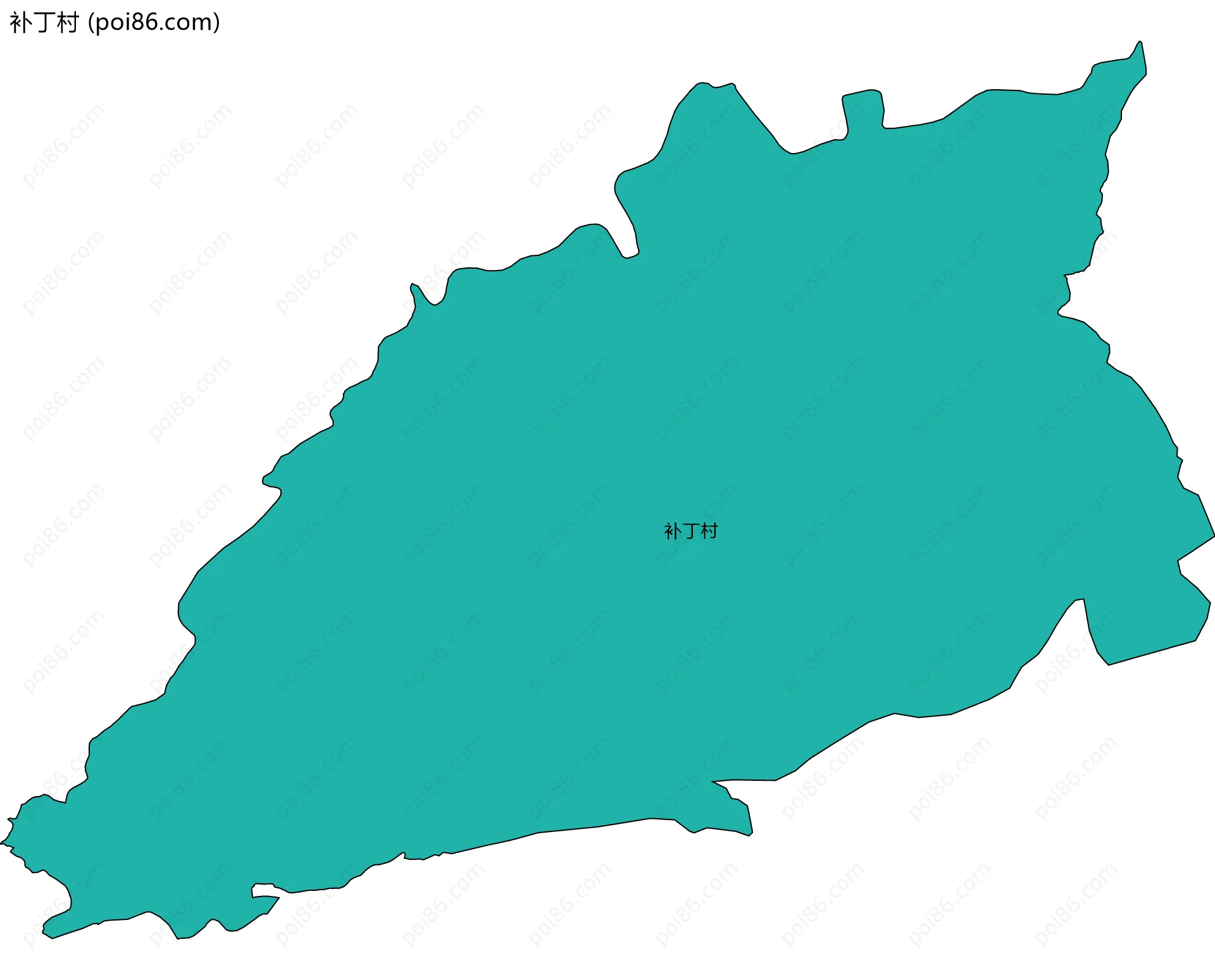 补丁村边界地图