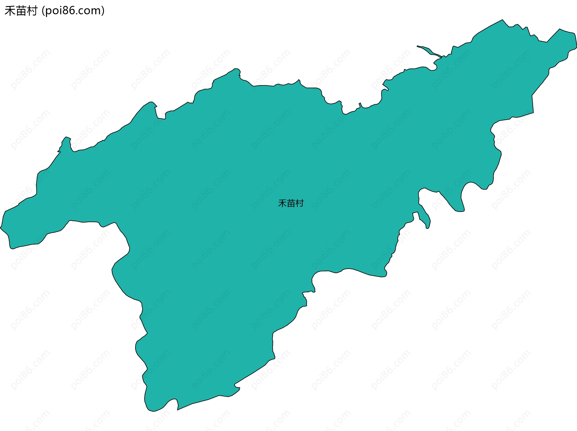 禾苗村边界地图