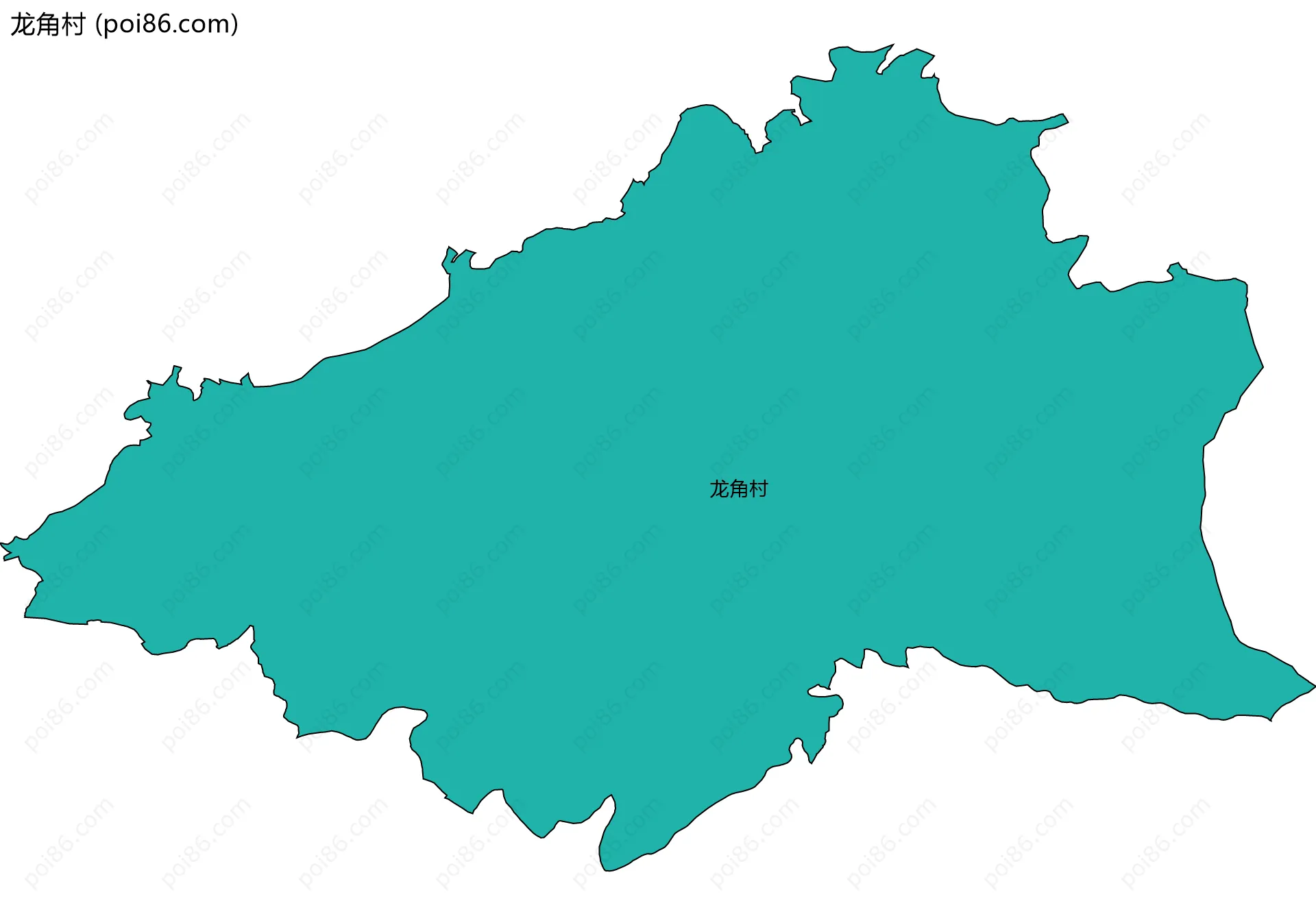 龙角村边界地图