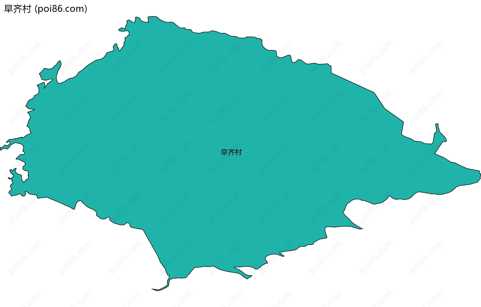 早齐村边界地图