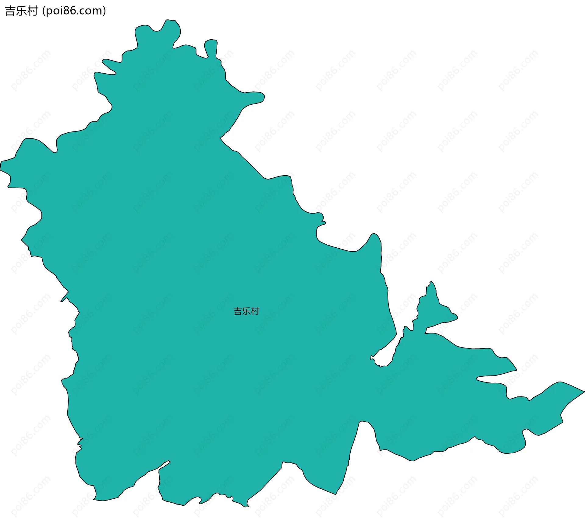 吉乐村边界地图