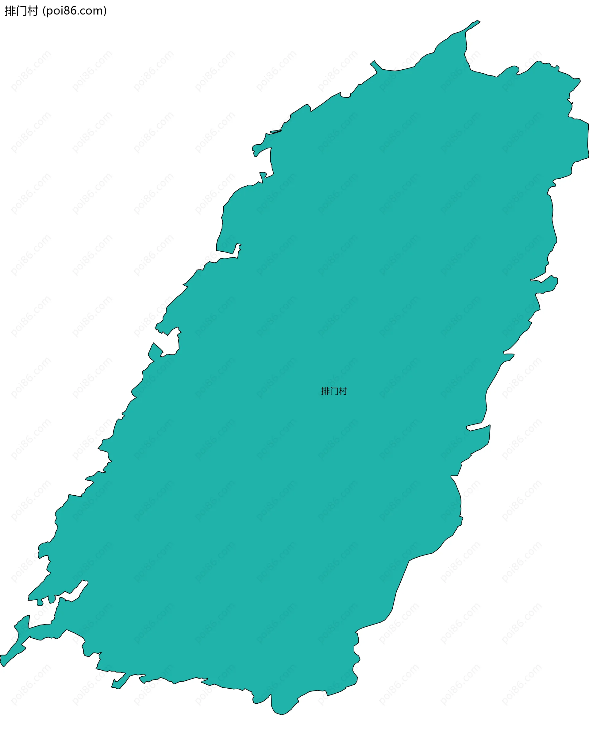 排门村边界地图
