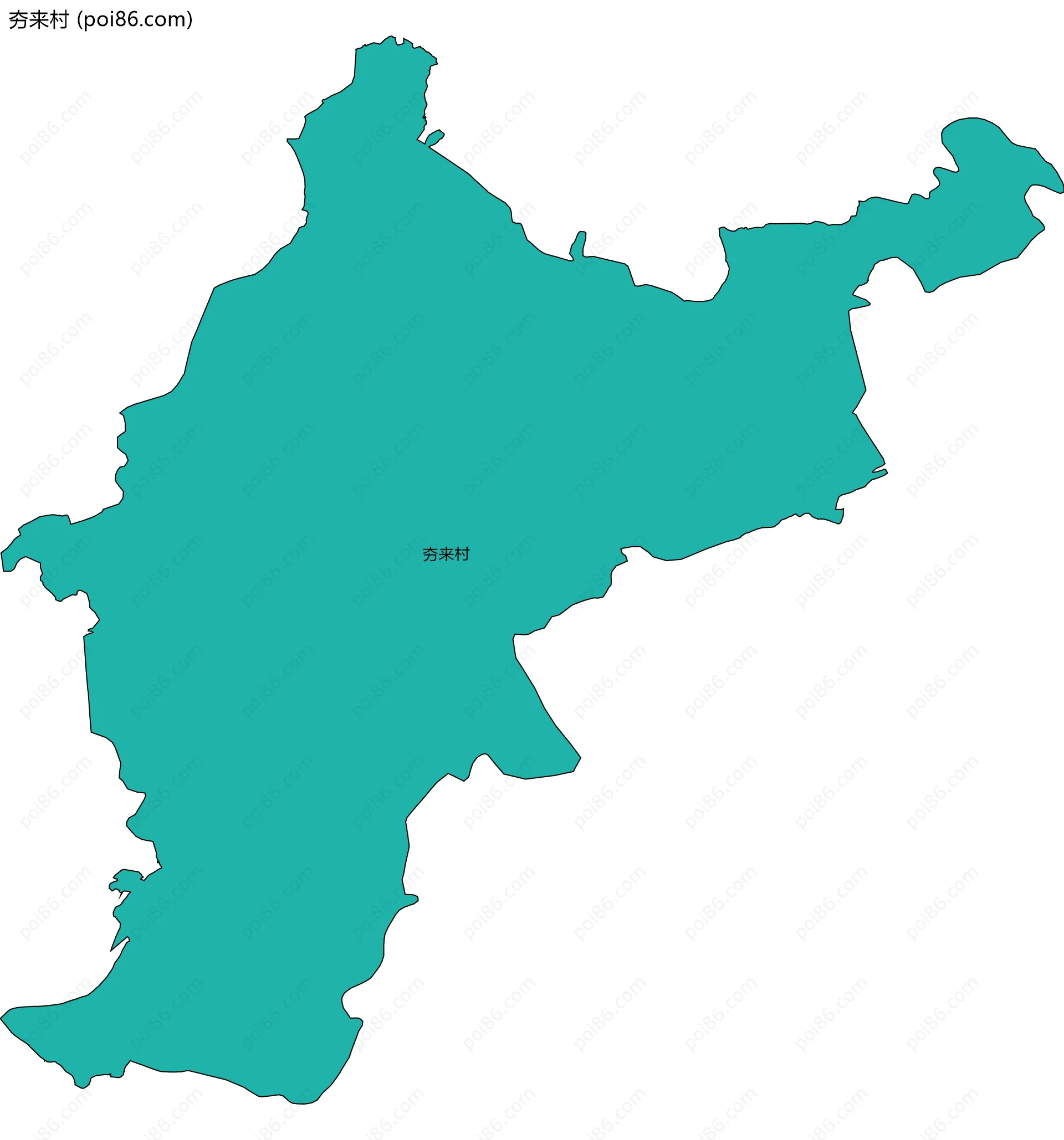 夯来村边界地图