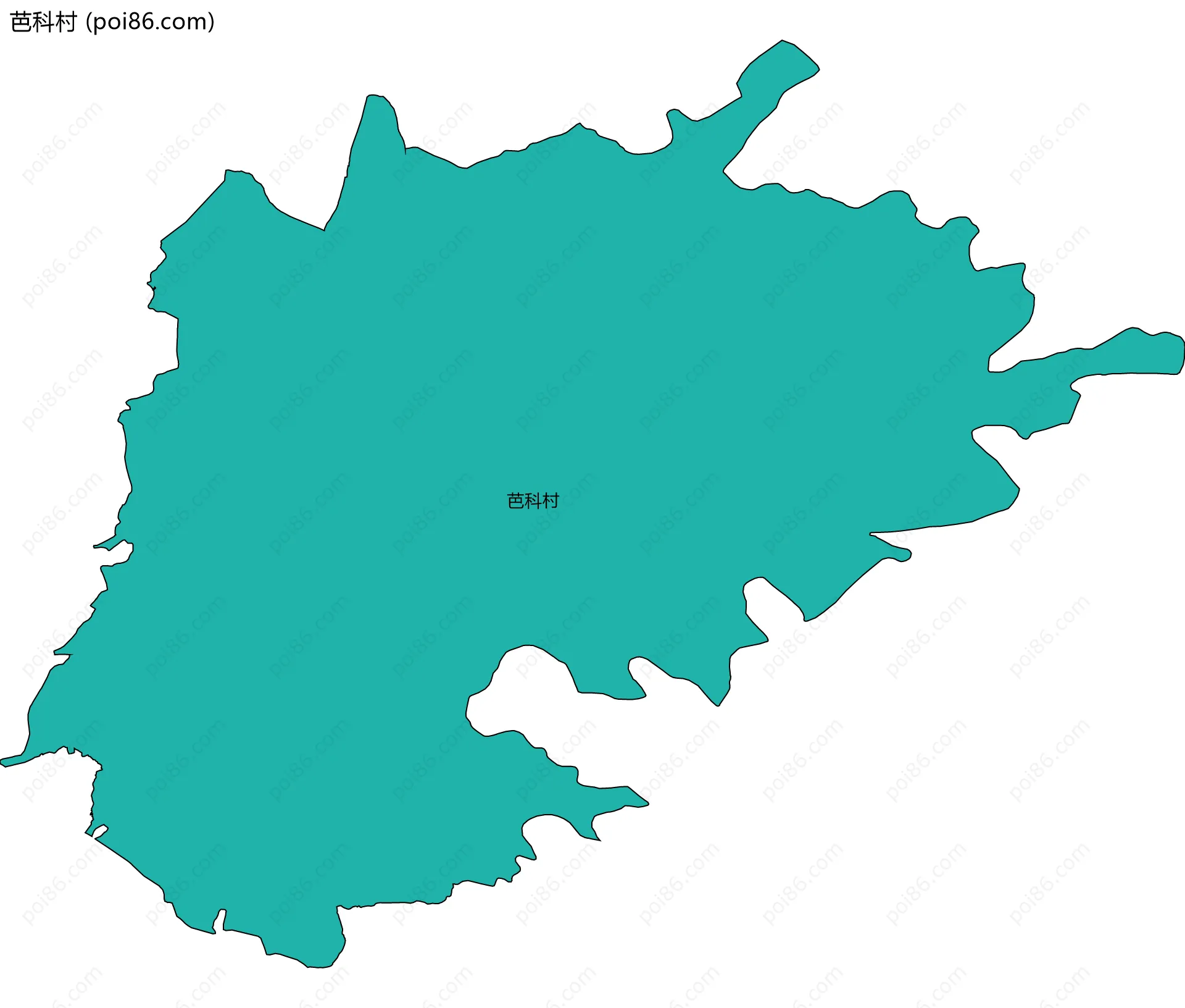 芭科村边界地图