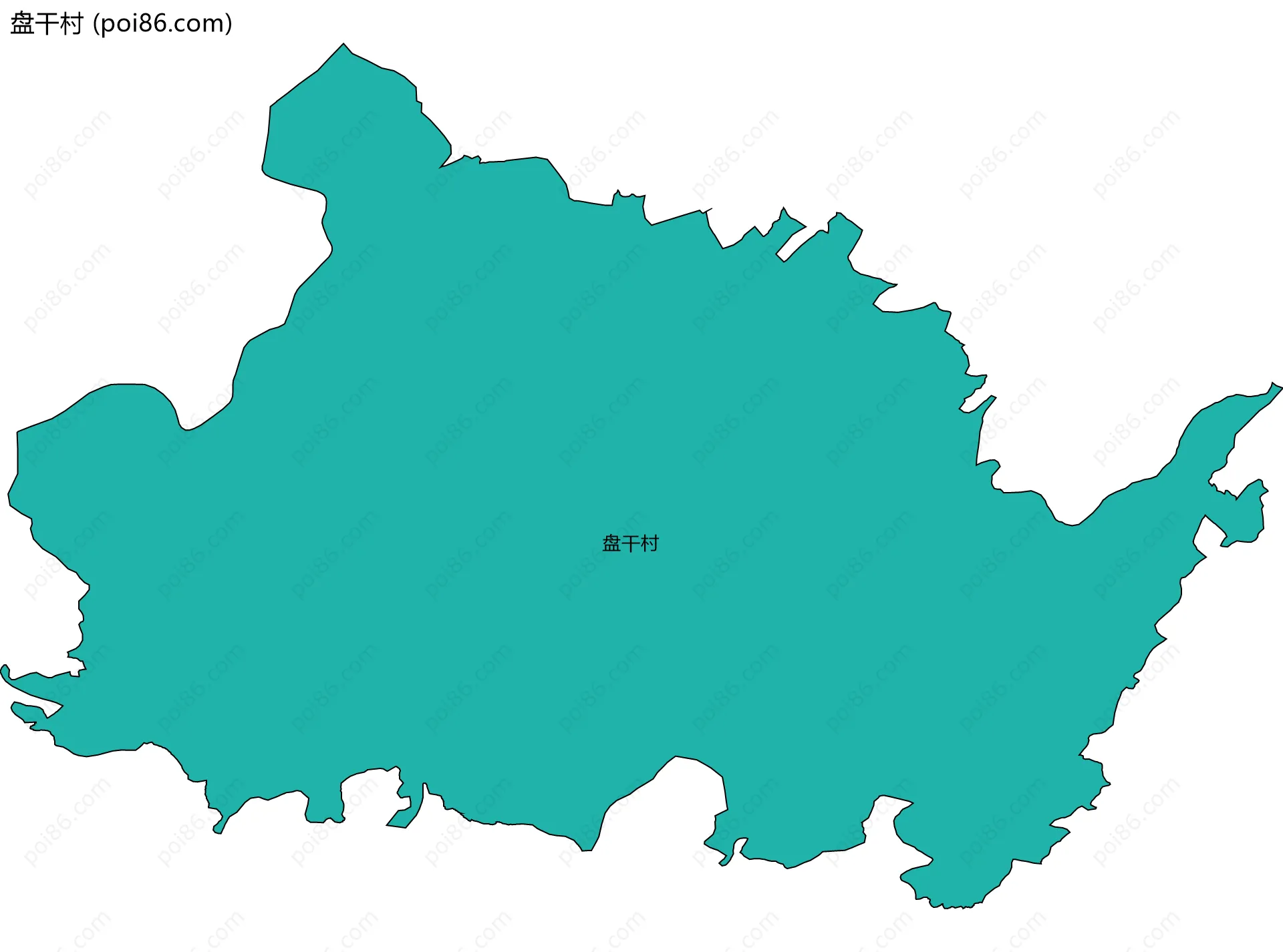 盘干村边界地图