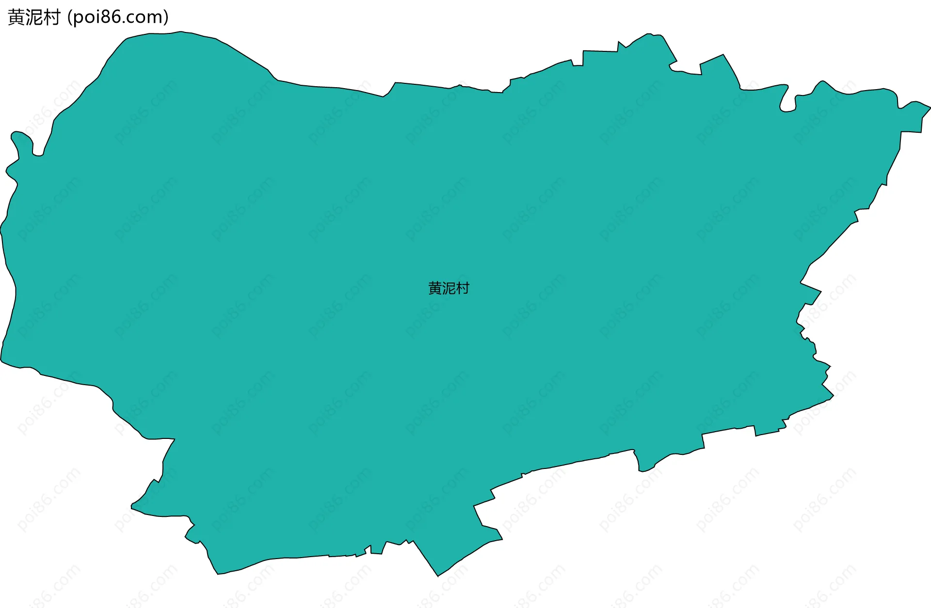 黄泥村边界地图