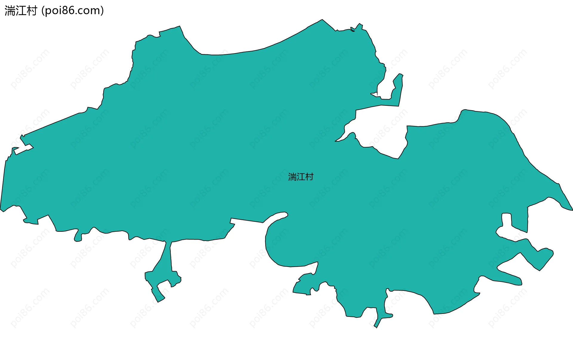 湍江村边界地图