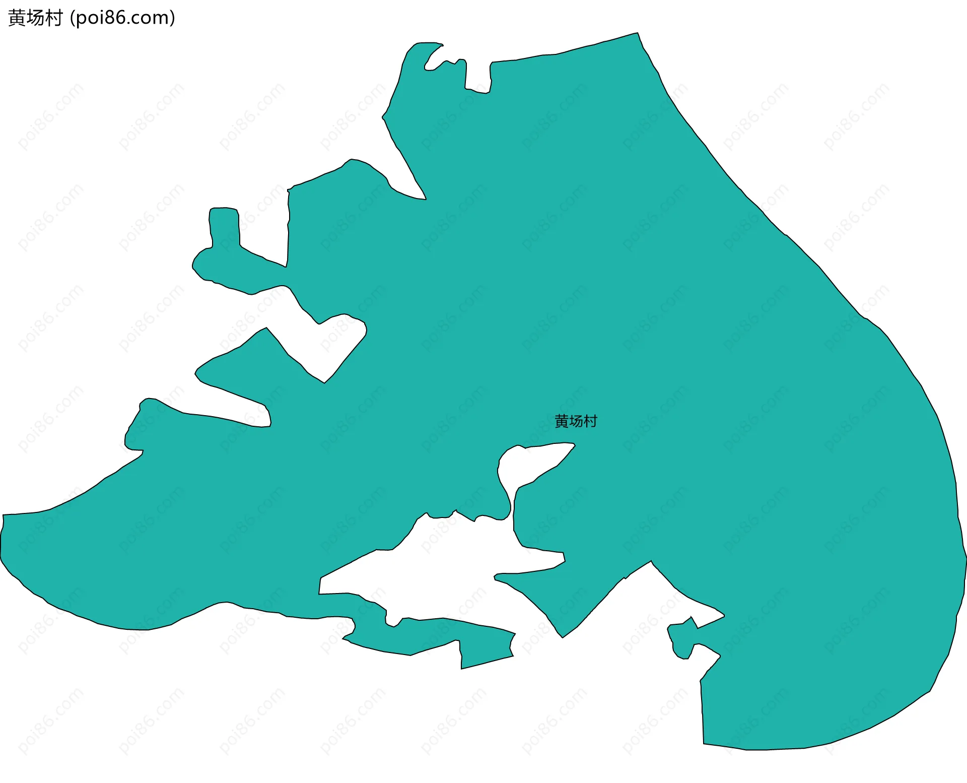 黄场村边界地图