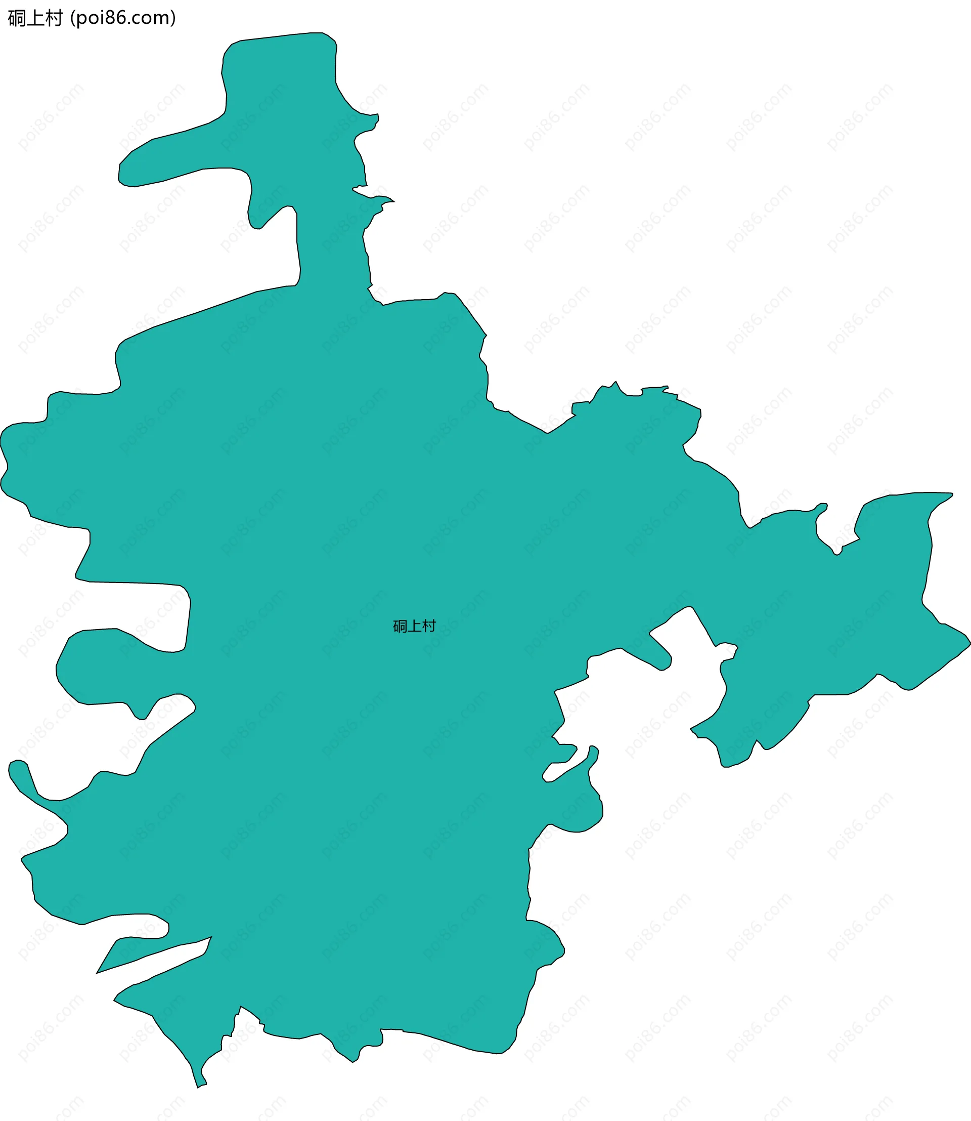 硐上村边界地图