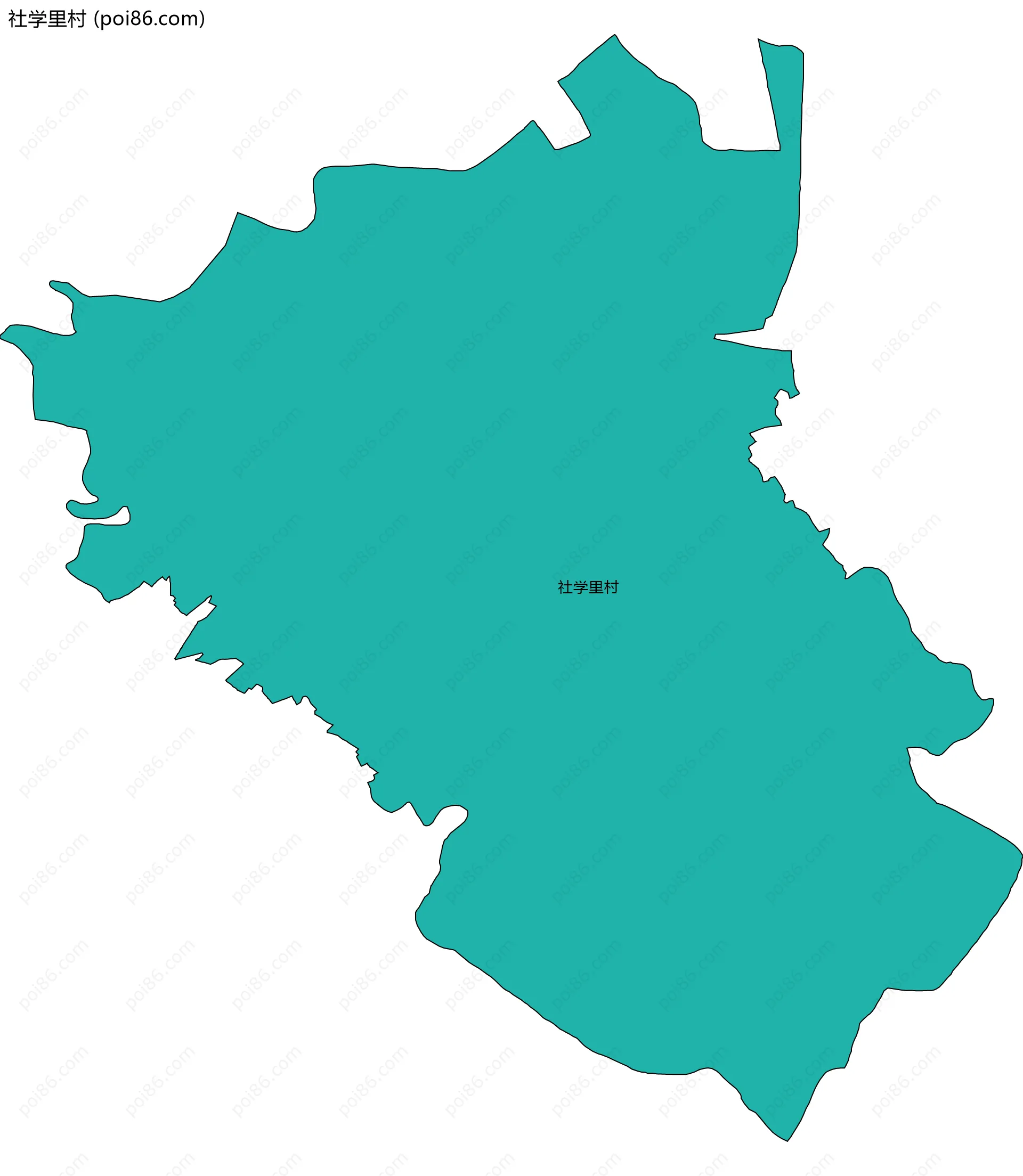 社学里村边界地图