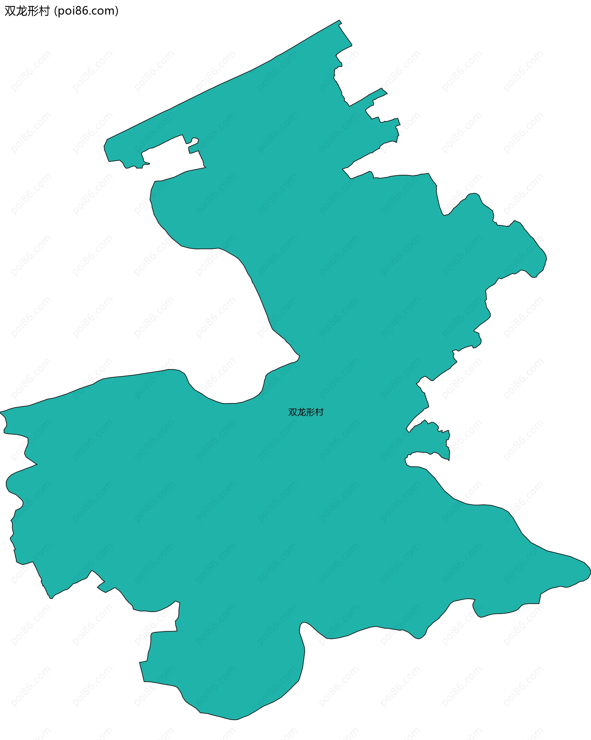 双龙形村边界地图