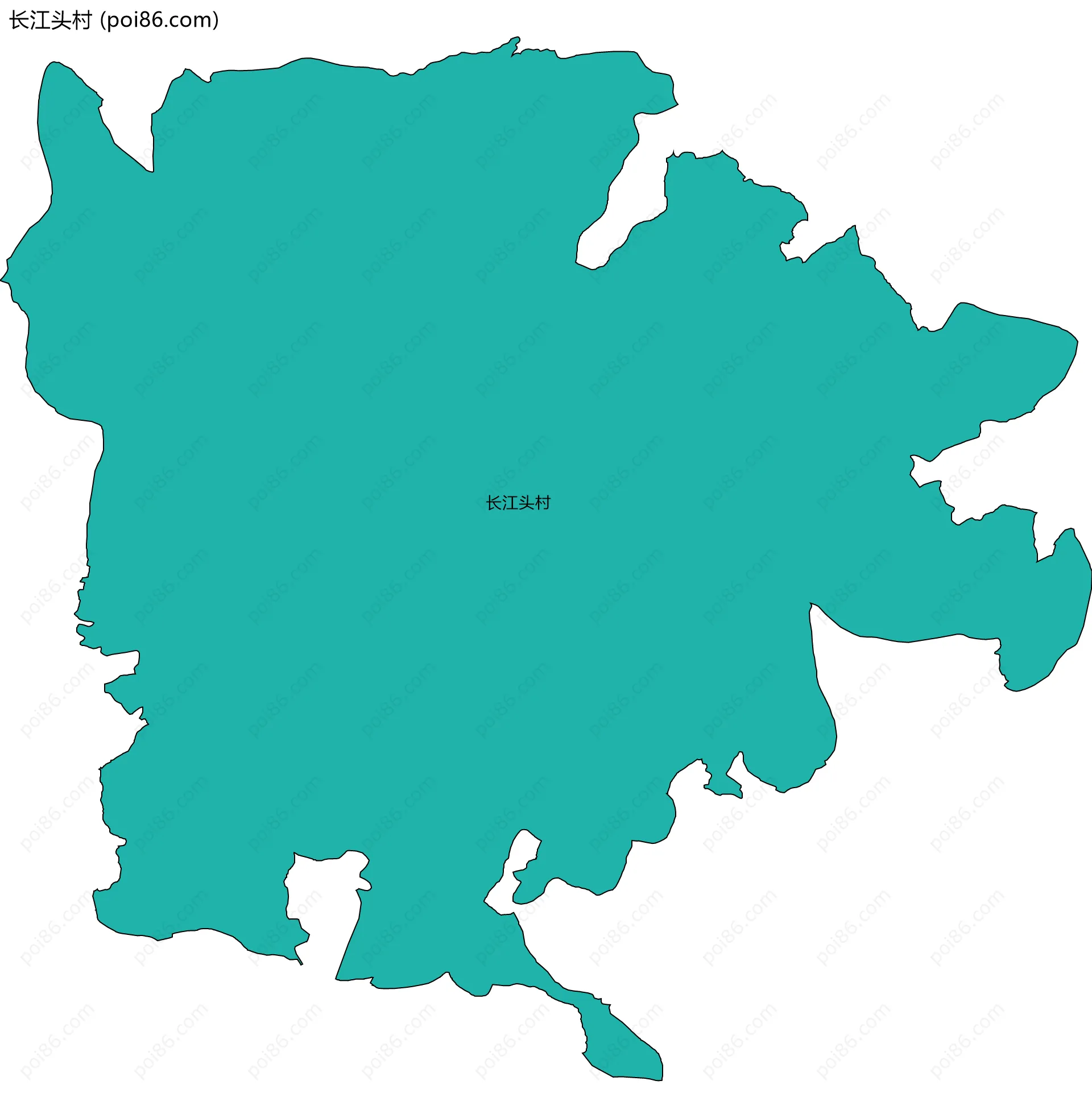 长江头村边界地图