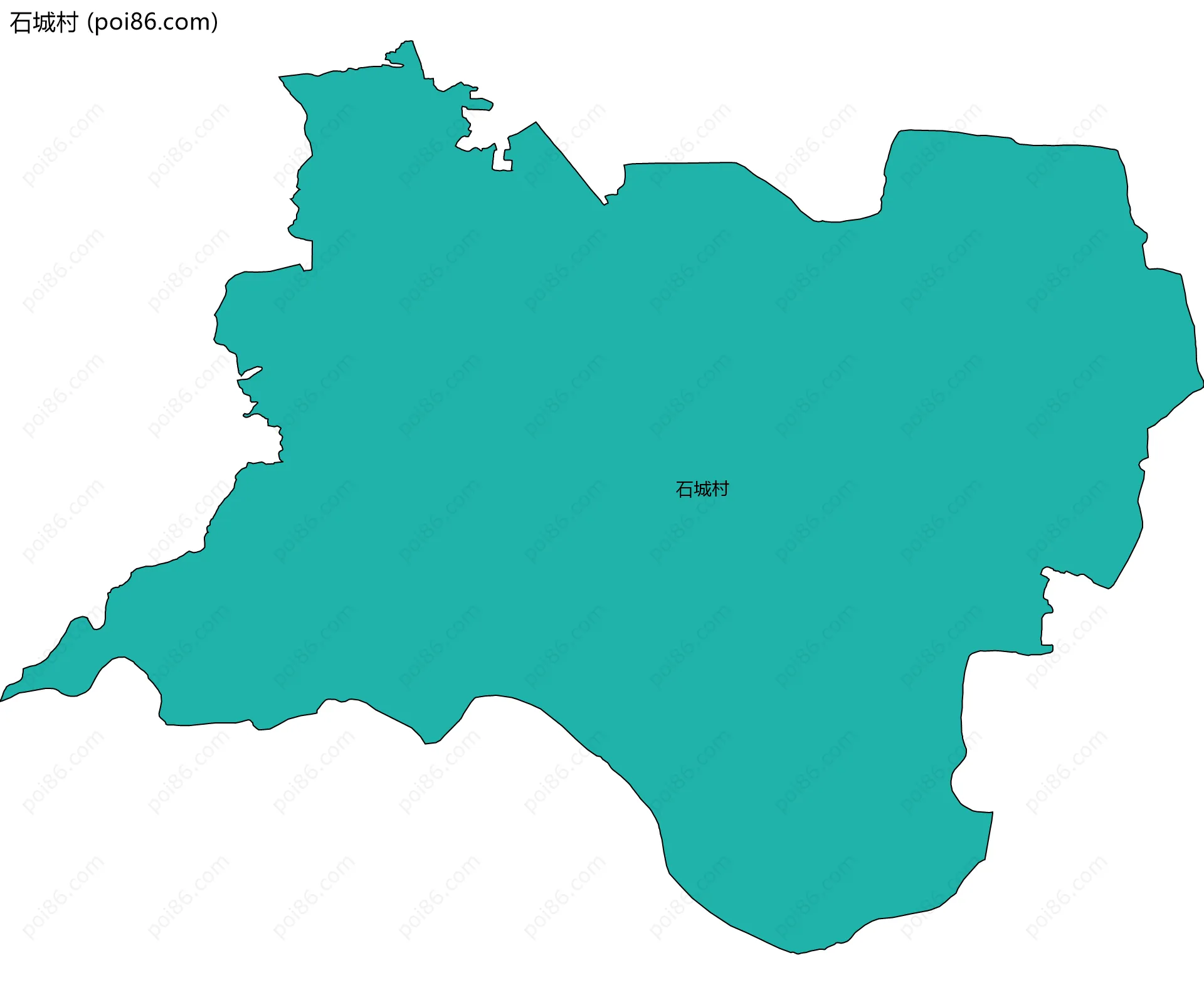 石城村边界地图