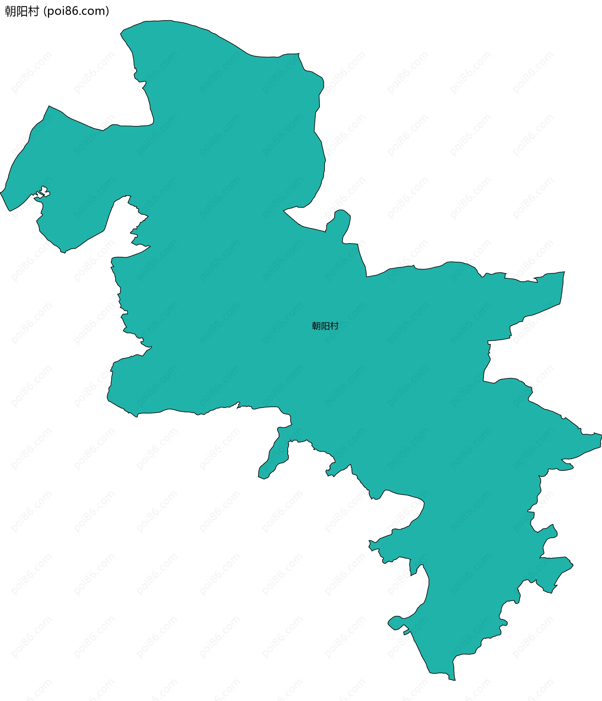 朝阳村边界地图