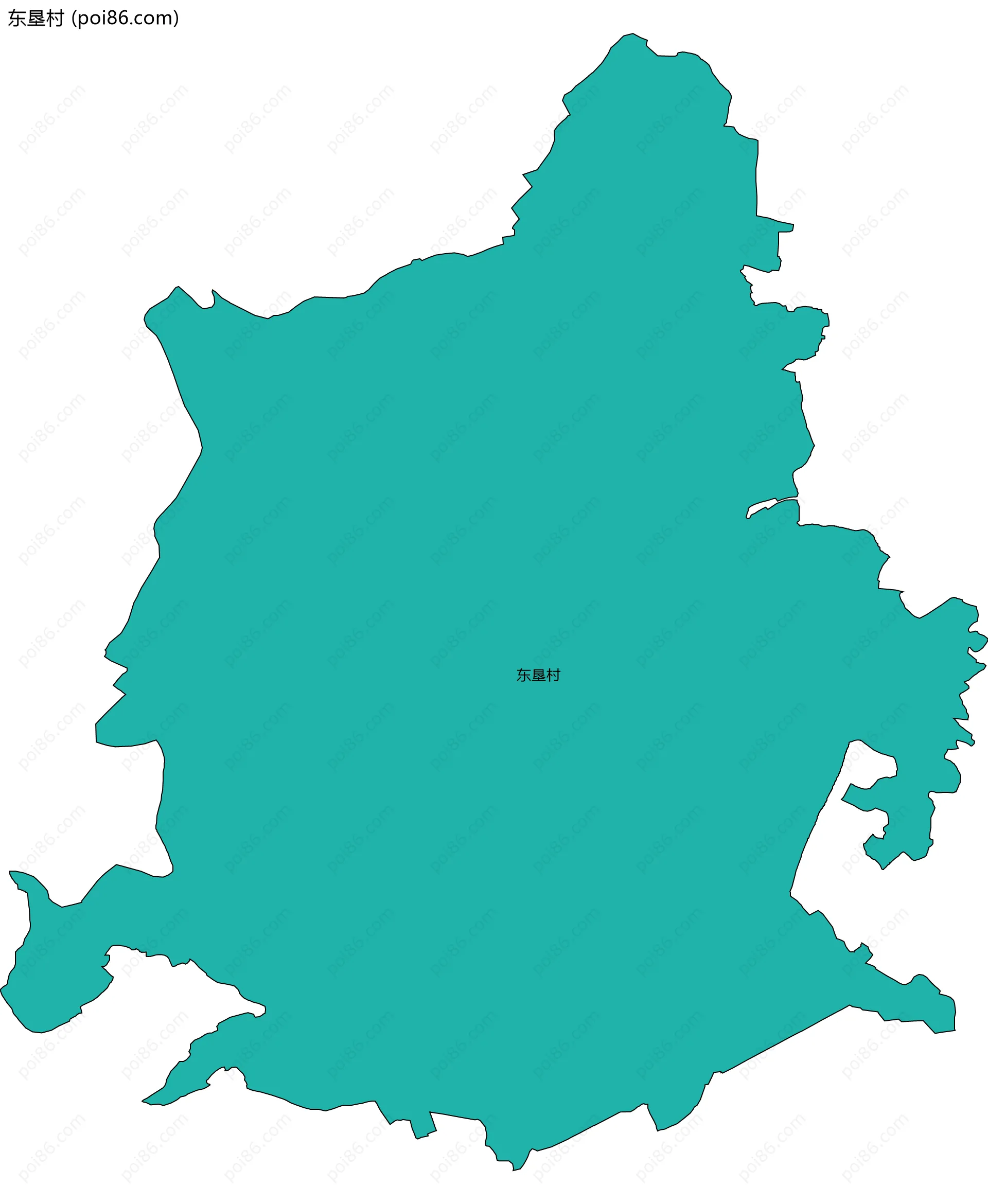 东垦村边界地图