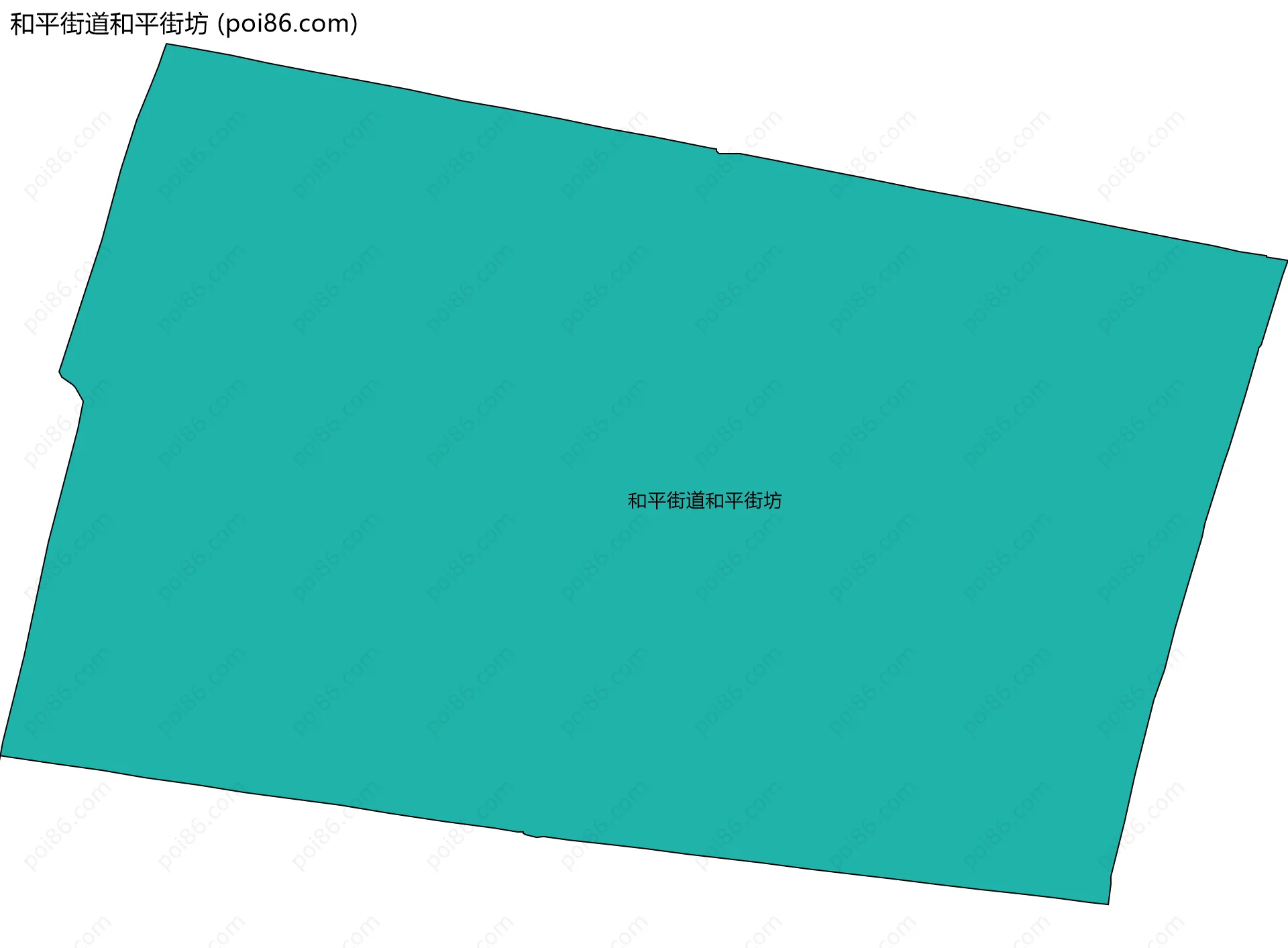 和平街道和平街坊边界地图