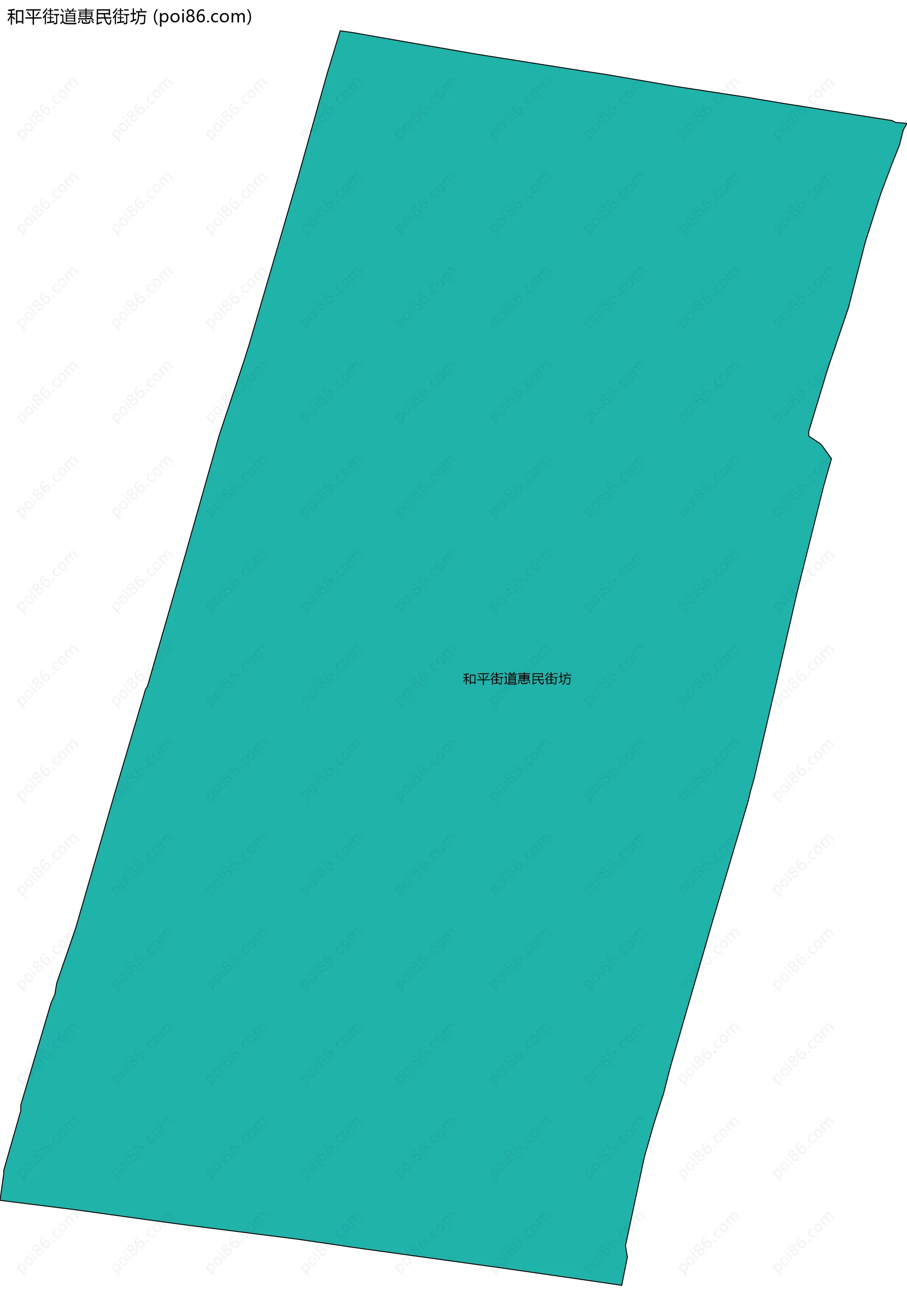 和平街道惠民街坊边界地图