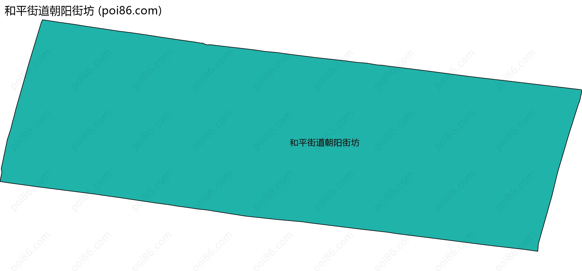 和平街道朝阳街坊边界地图