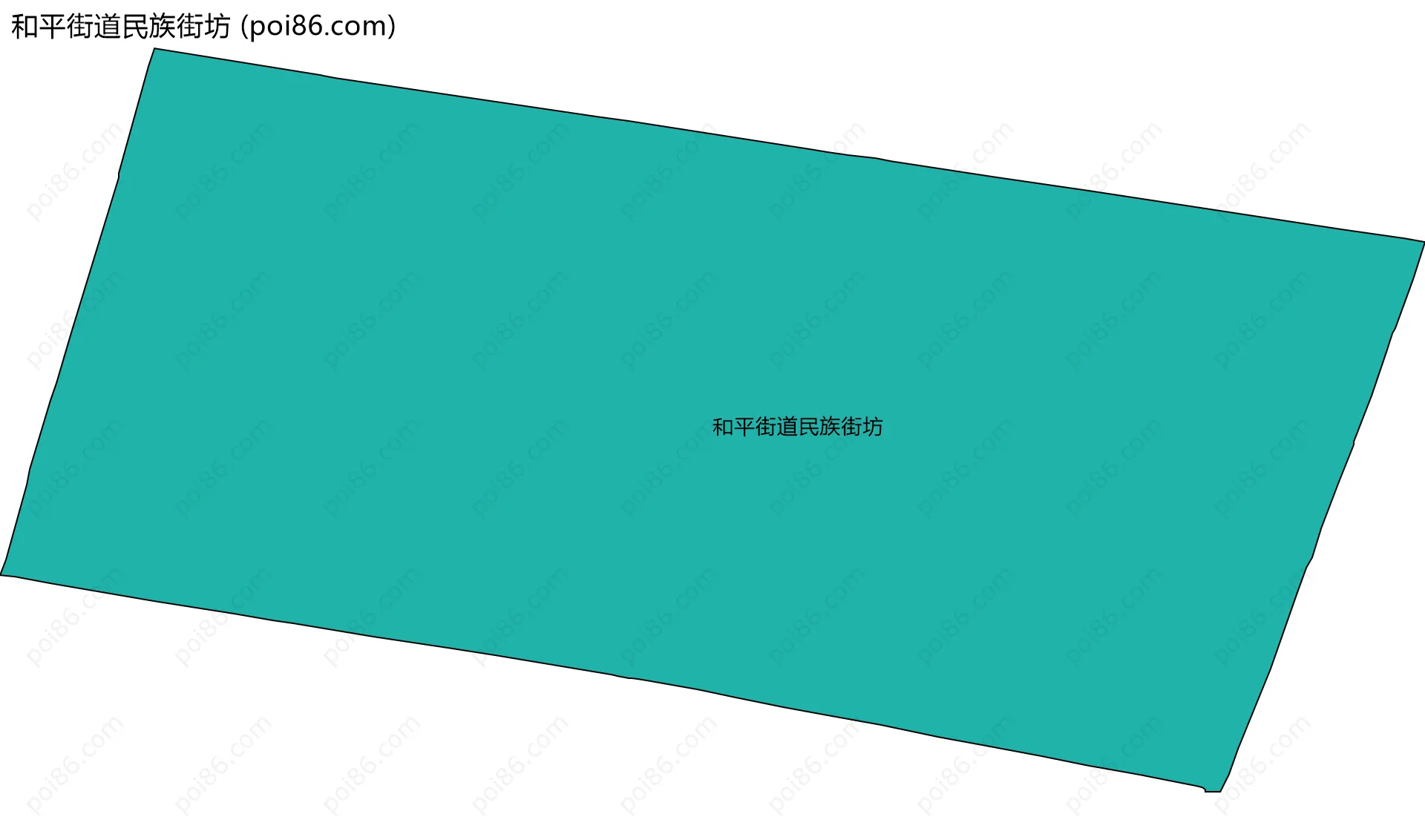 和平街道民族街坊边界地图