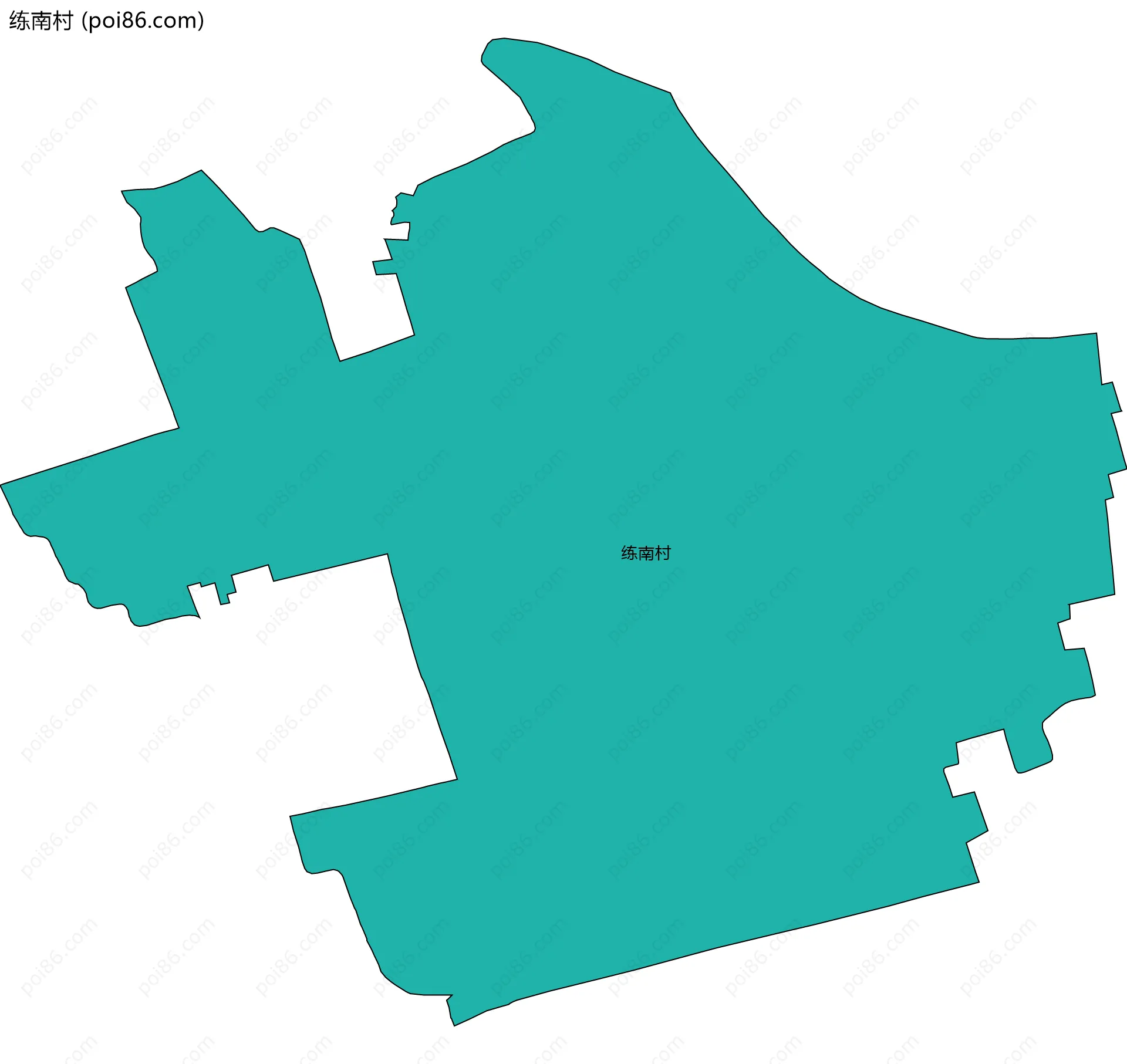 练南村边界地图