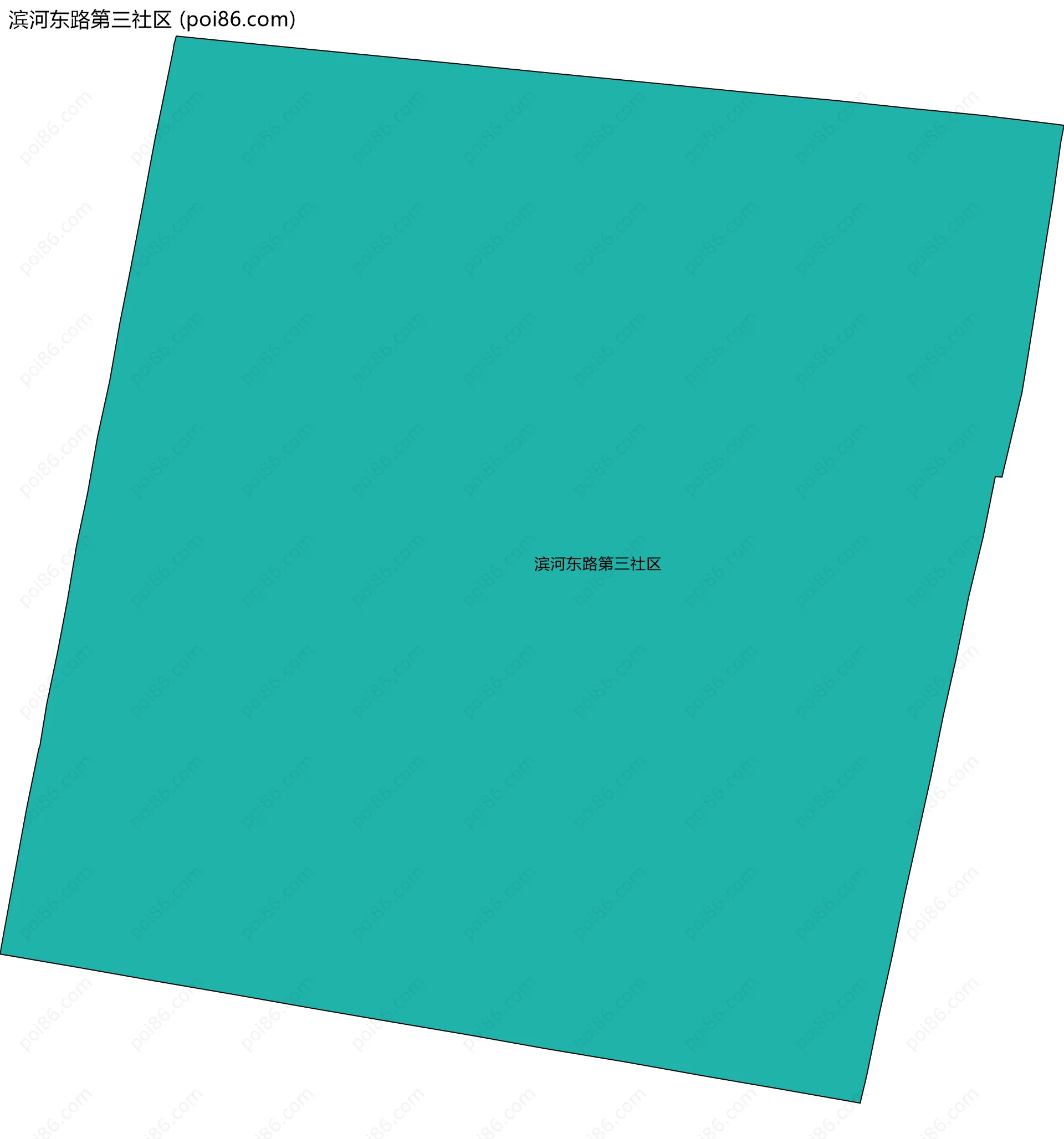 滨河东路第三社区边界地图