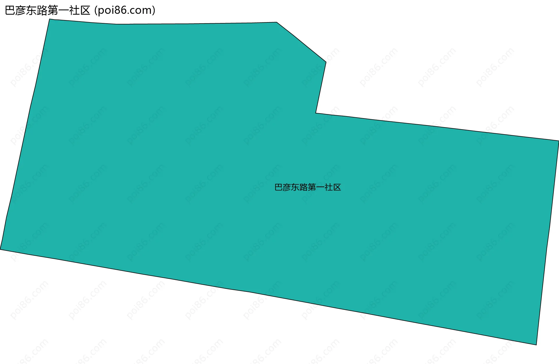 巴彦东路第一社区边界地图