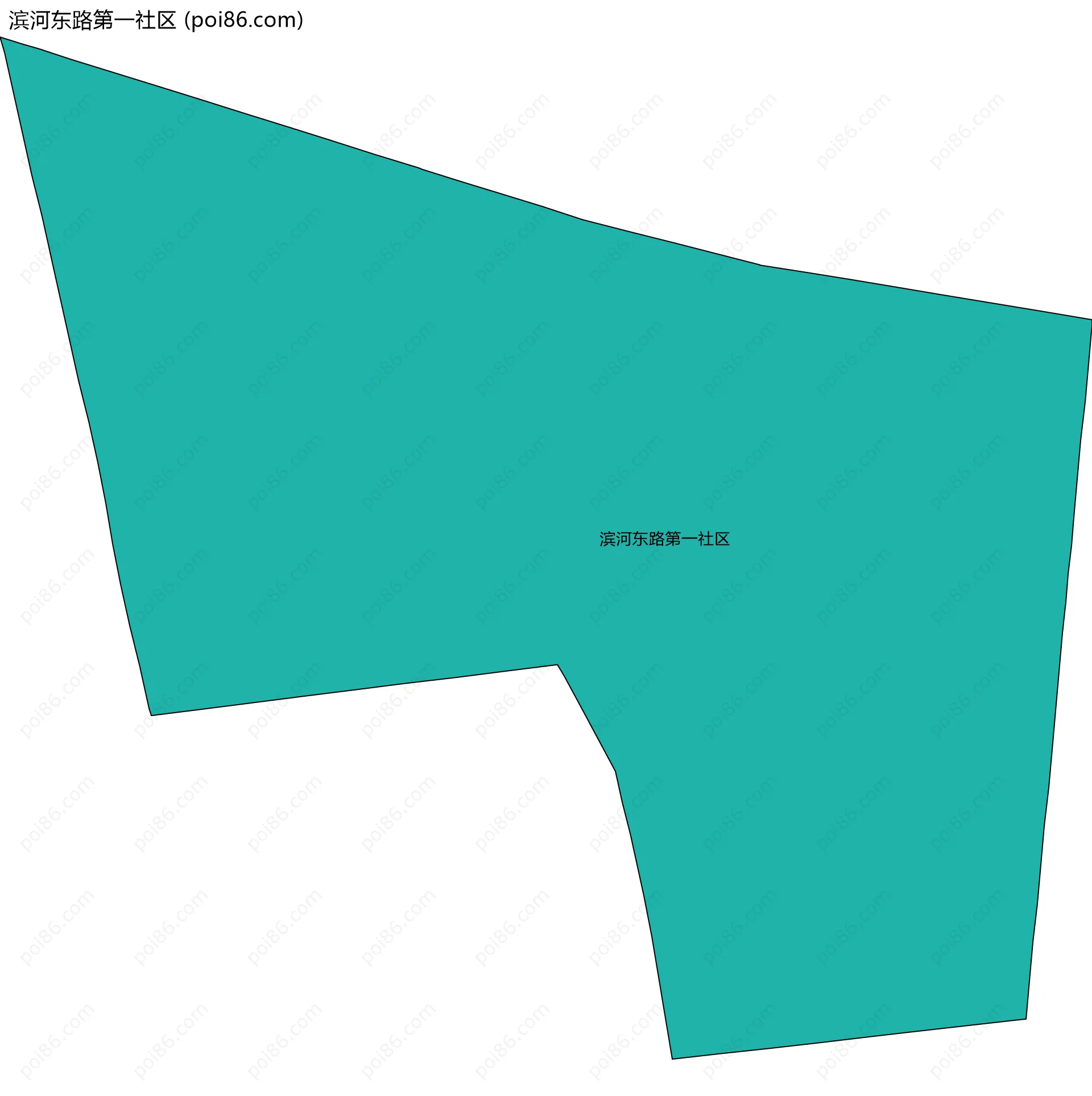 滨河东路第一社区边界地图