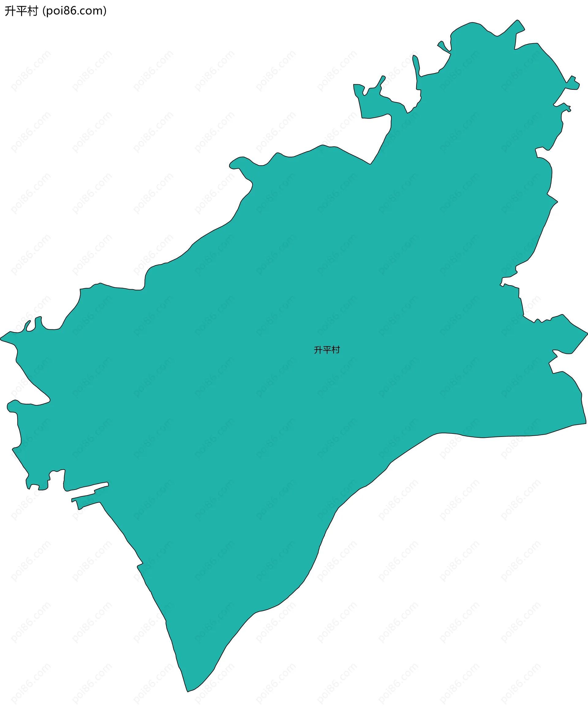 升平村边界地图