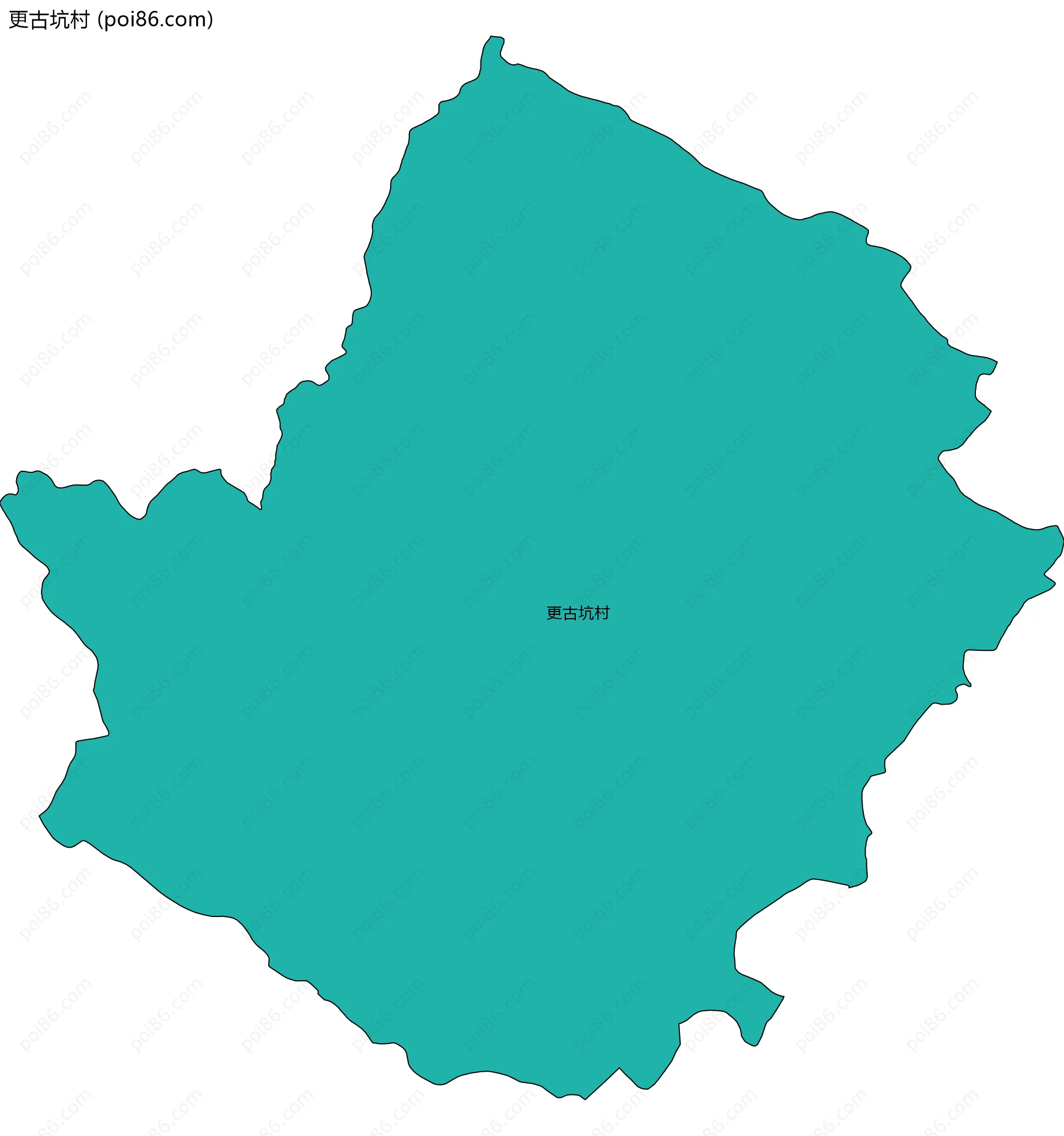 更古坑村边界地图